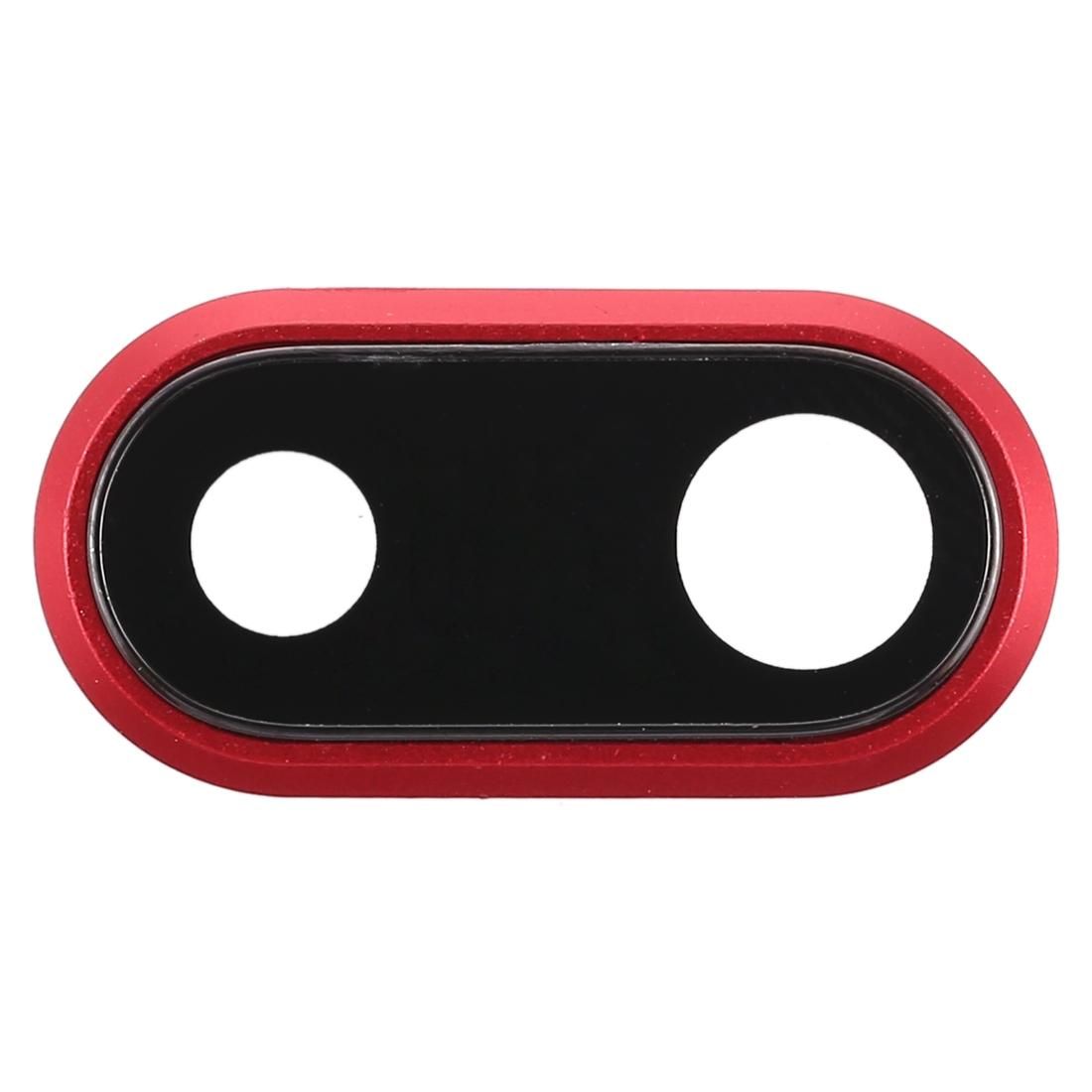 Back Camera Bezel with Lens Cover for iPhone 8 Plus (Red)