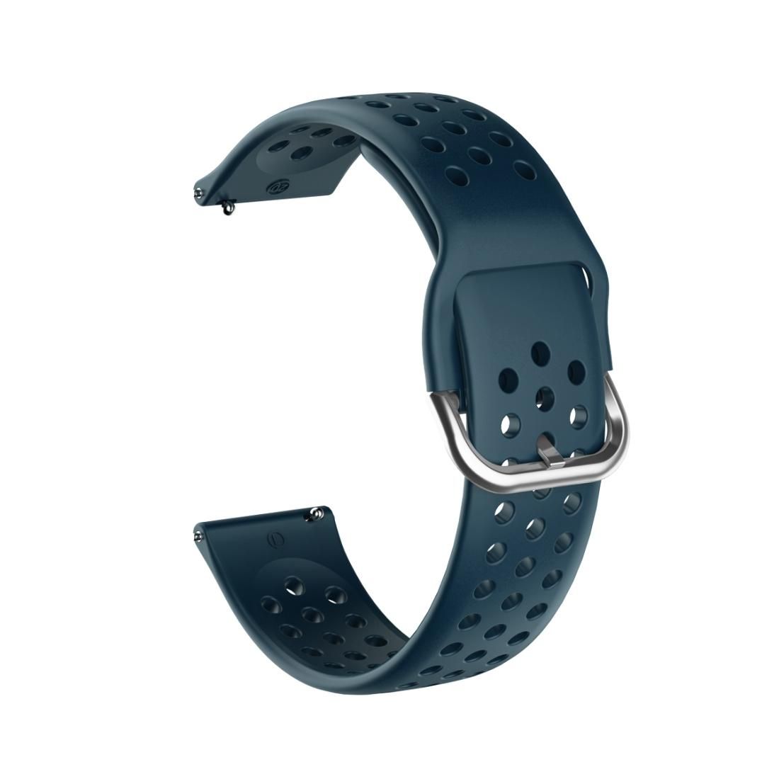 20mm For Huami Amazfit GTS / Samsung Galaxy Watch Active 2 / Huawei Watch GT2 42MM Breathable Porous Strap with Inner Buckle (Yan Qing)