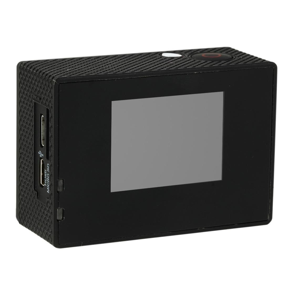 HAMTOD HF40 Sport Camera with 30m Waterproof Case, Generalplus 6624, 2.0 inch LCD Screen (Black)