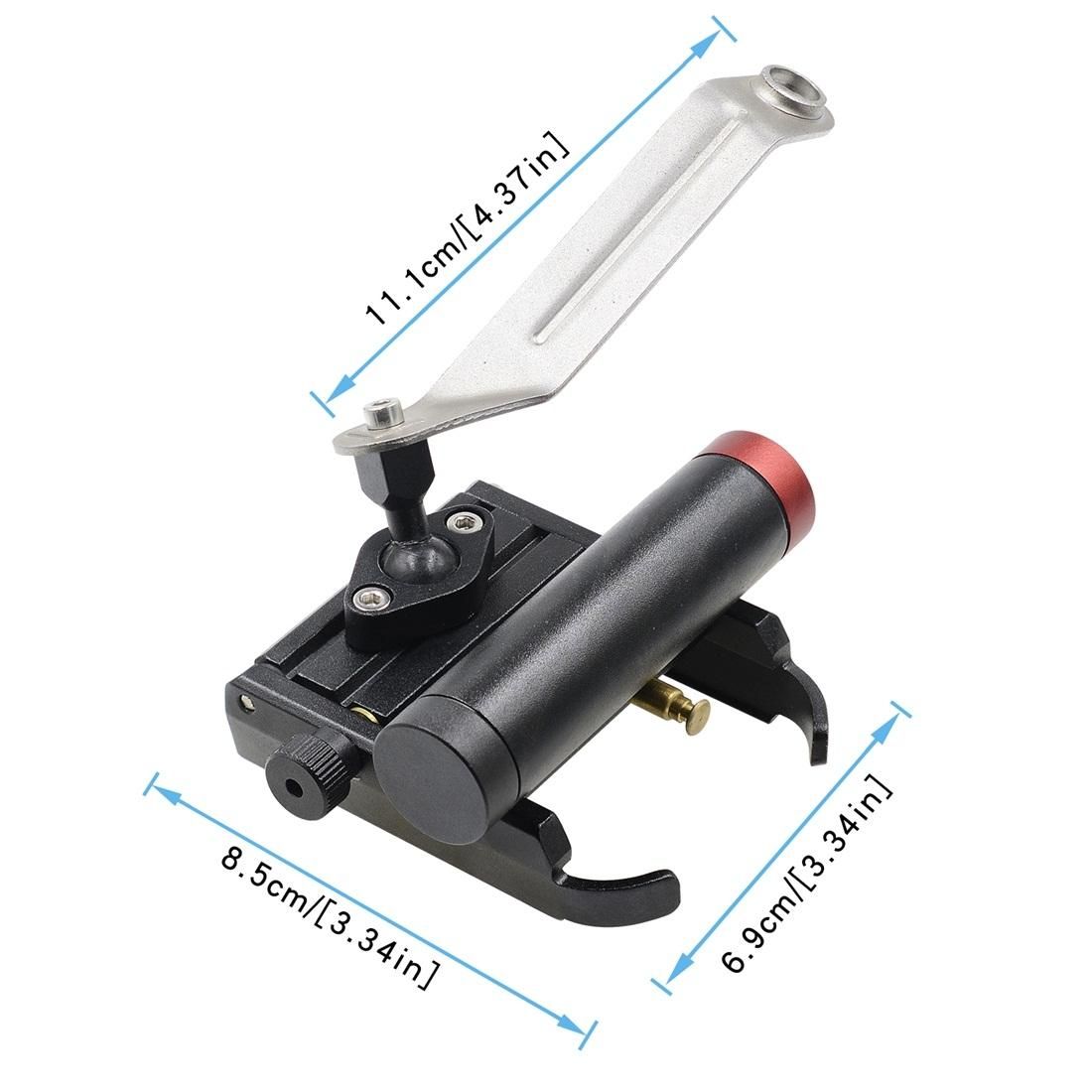 CS-868B1 Motorcycle Aluminum Alloy Mobile Phone Holder with Power Bank, Mirror Holder Version (Black)
