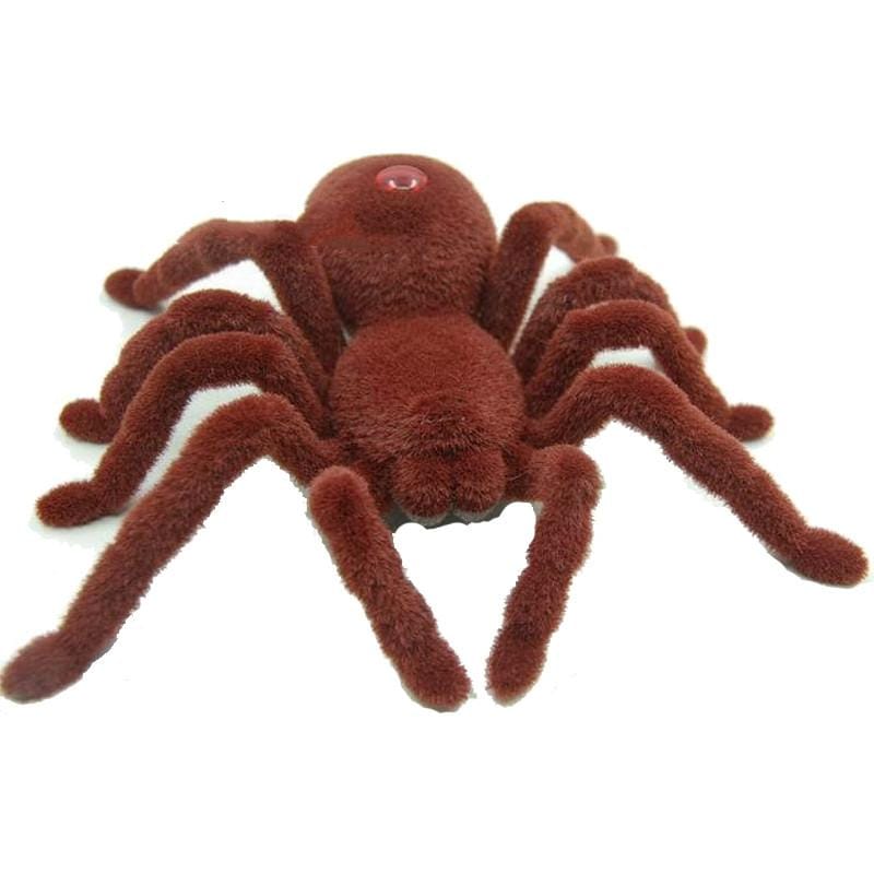 Electric Animal Toy Infrared Remote Control Simulation Spider Model (Brown)