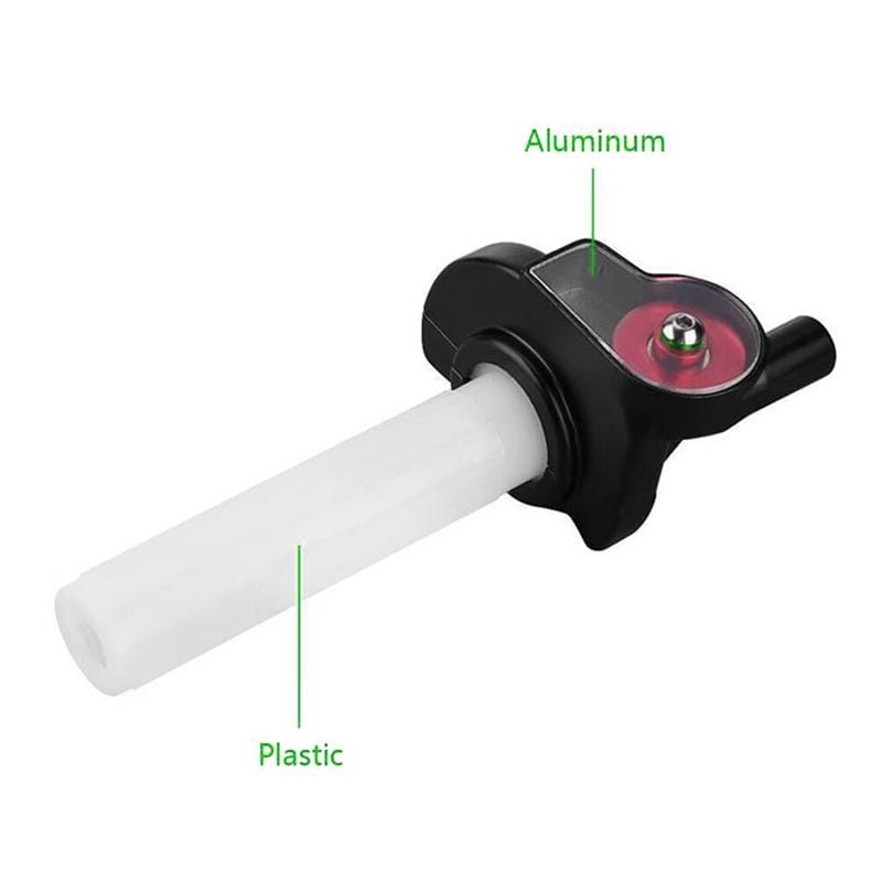 Off-road Motorcycle Modified 22mm Handle Throttle Clamp Hand Grip Big Torque Oil Visual Throttle Accelerator for with Cable (Blue with Blue Throttle Cable)