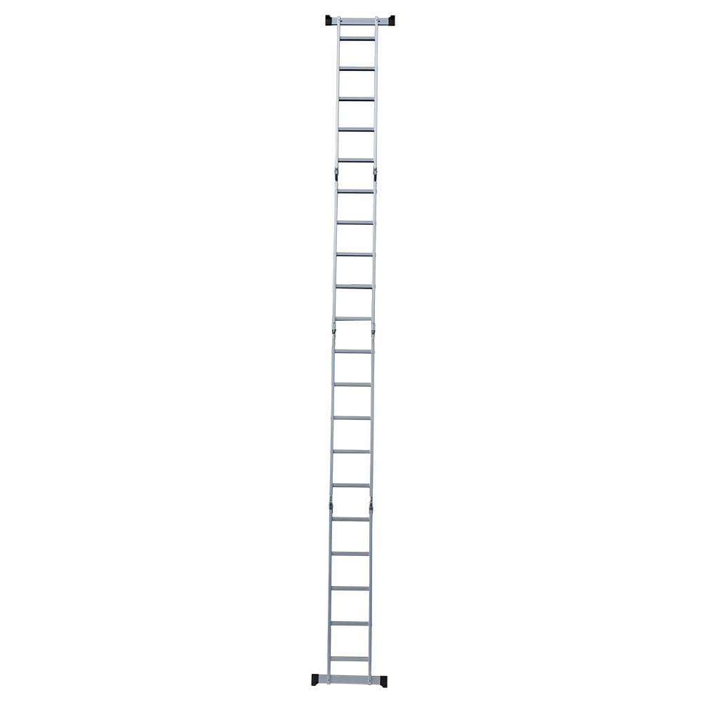 19.5ft Household Multifunctional Aluminum Alloy Small Joint Foldable Telescopic Ladder 20-step Unloading Ladder
