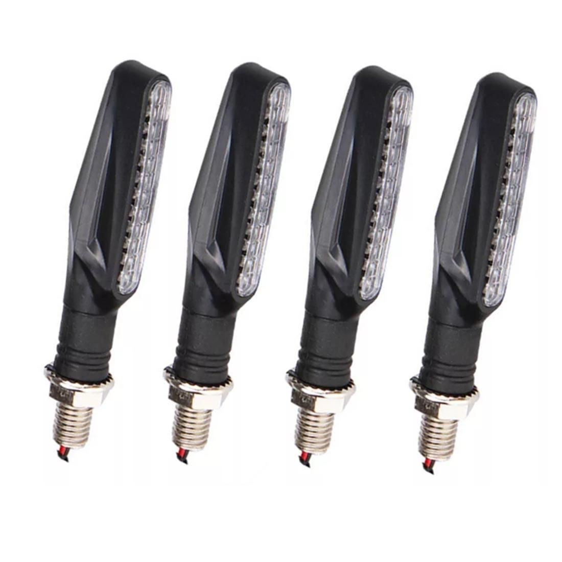 4 PCS DC 12V Motorcycle 12-LED Turn Signal Indicators Blinker Light,