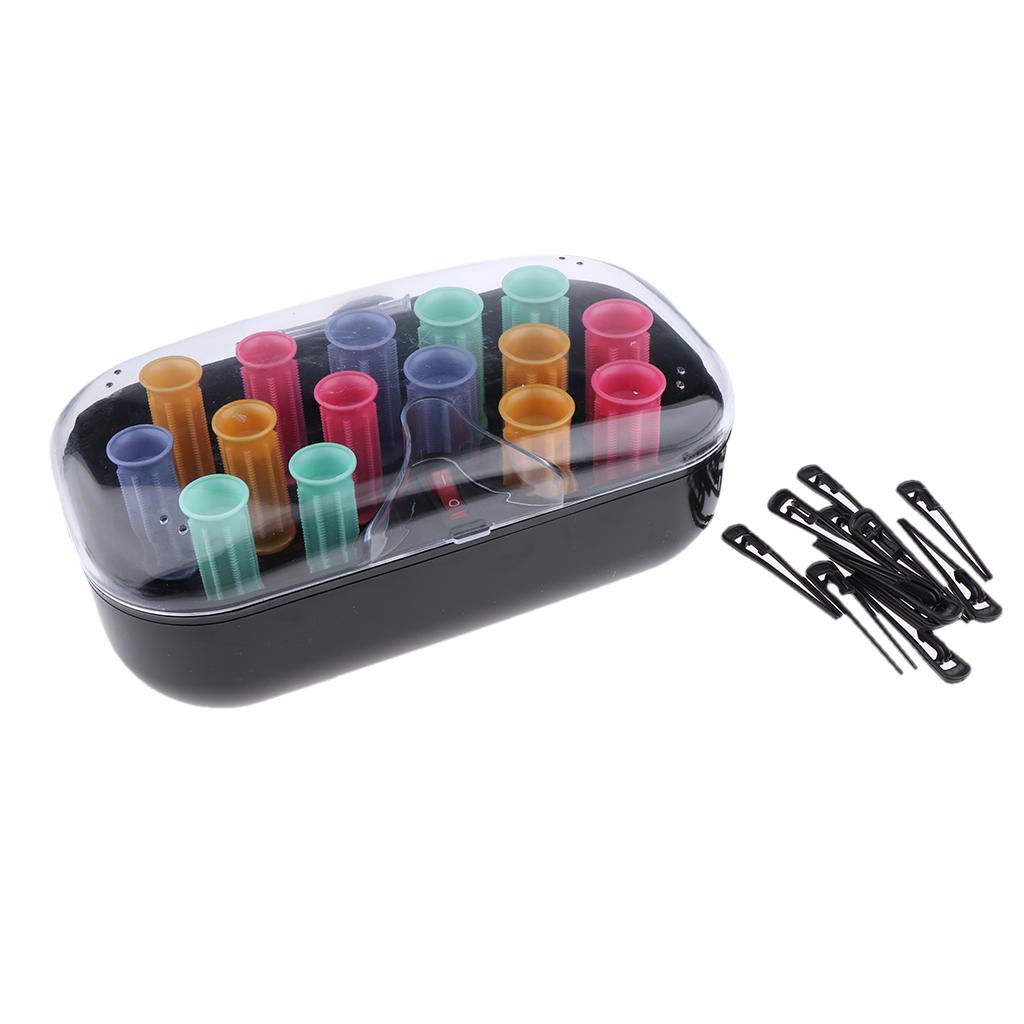 15Pcs Instant Heat Rollers Hair Styling Heated Curlers for All Hair Types