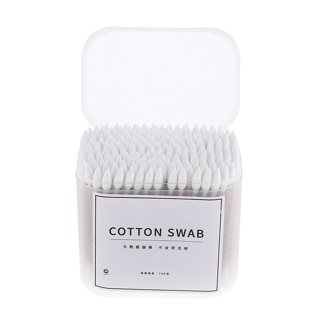 200x Cosmetic Cotton Swabs Cleaning Pads Makeup Applicator Tools 77 x 6 mm