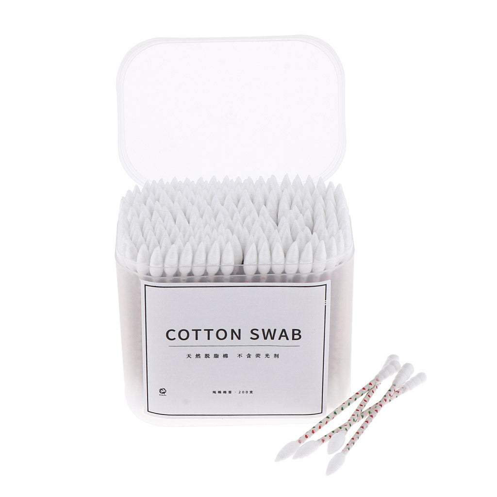 200x Cosmetic Cotton Swabs Cleaning Pads Makeup Applicator Tools 77 x 6 mm
