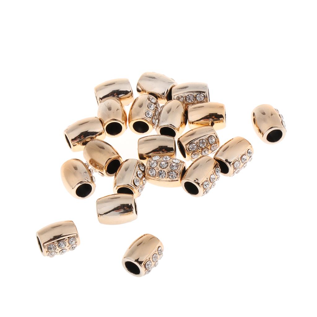 20pcs Plastic Dreadlocks Hair Beads DIY Hair Pendants Jewelry Decoration 04