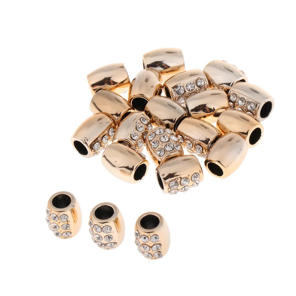 20pcs Plastic Dreadlocks Hair Beads DIY Hair Pendants Jewelry Decoration 04