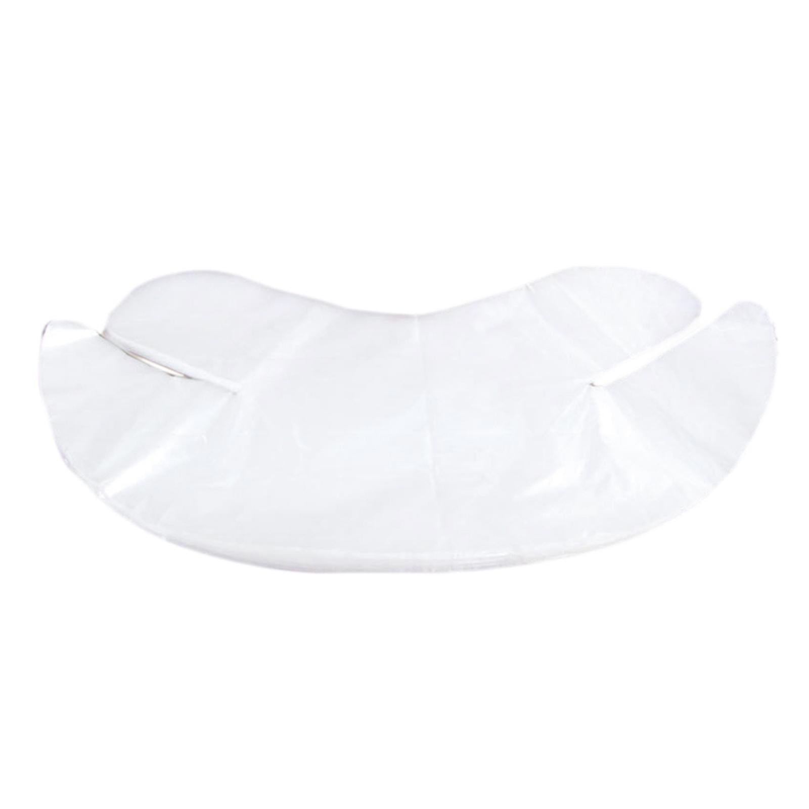 200 Pieces Disposable Neck Wrap Transparent Anti Wrinkle for SPA Home Ladies
