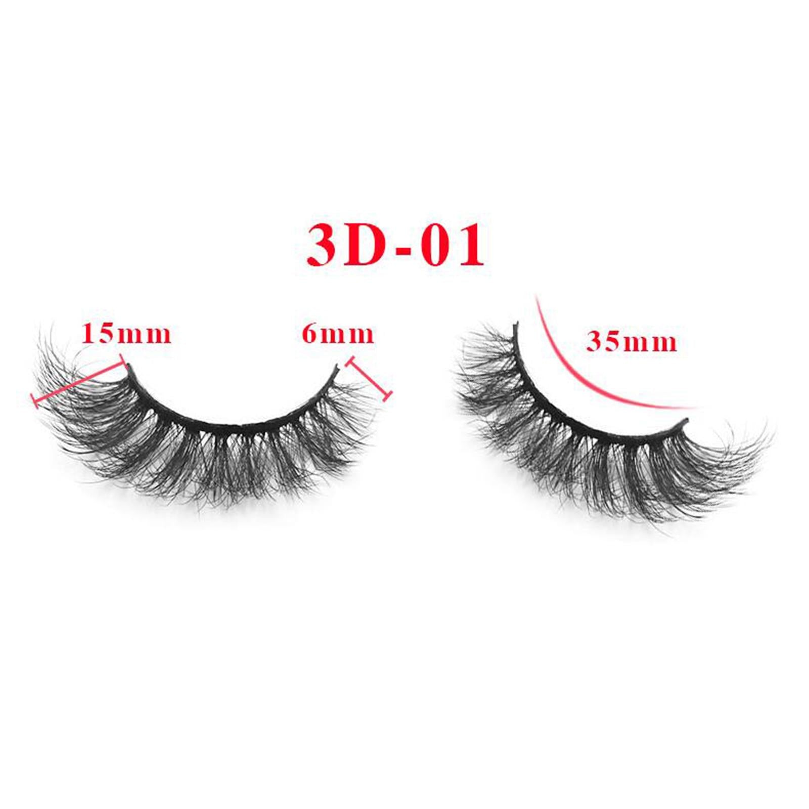 14 Pieces False Eyelash Suit Comfortable for Eyelash Extension Make up A