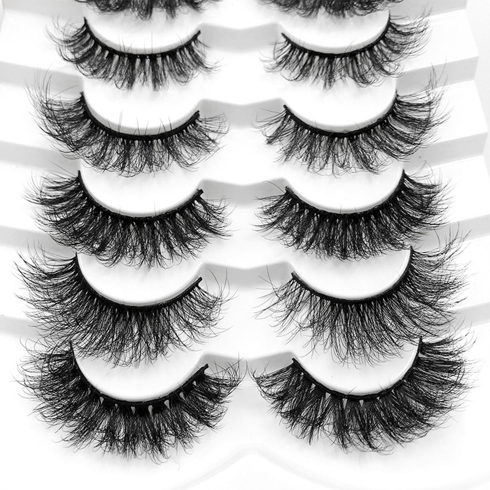 14 Pieces False Eyelash Suit Comfortable for Eyelash Extension Make up B