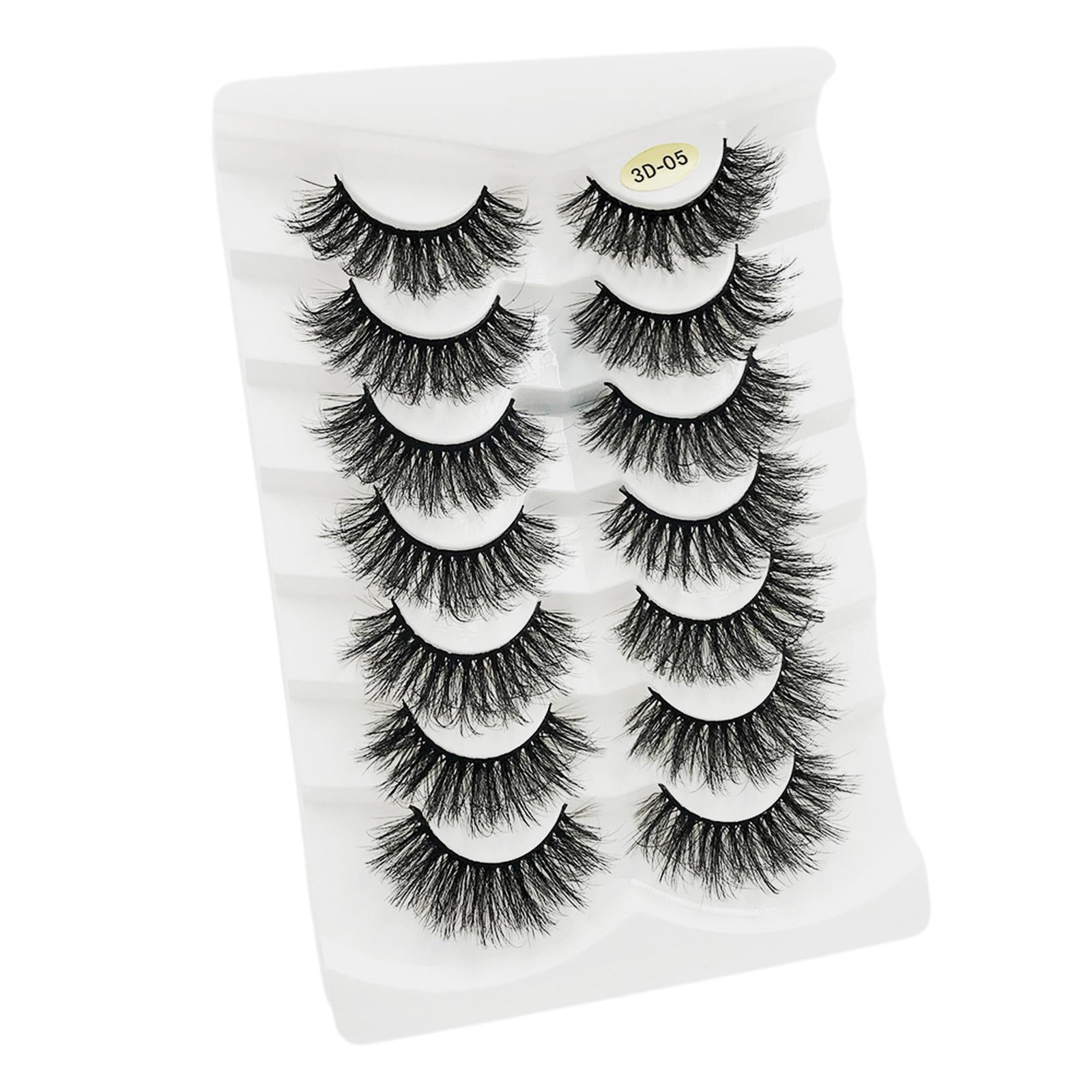 14 Pieces False Eyelash Suit Comfortable for Eyelash Extension Make up B