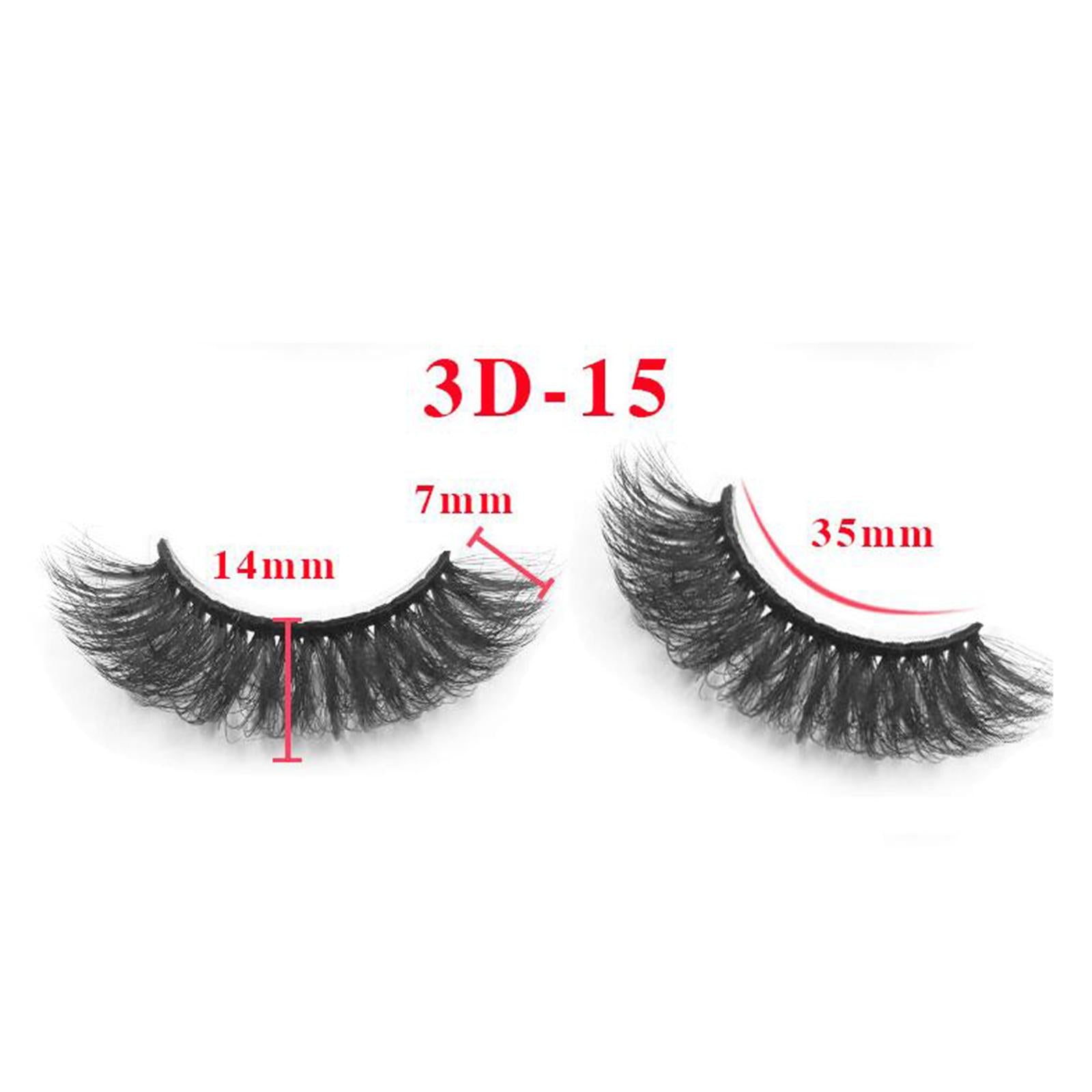 14 Pieces False Eyelash Suit Comfortable for Eyelash Extension Make up C