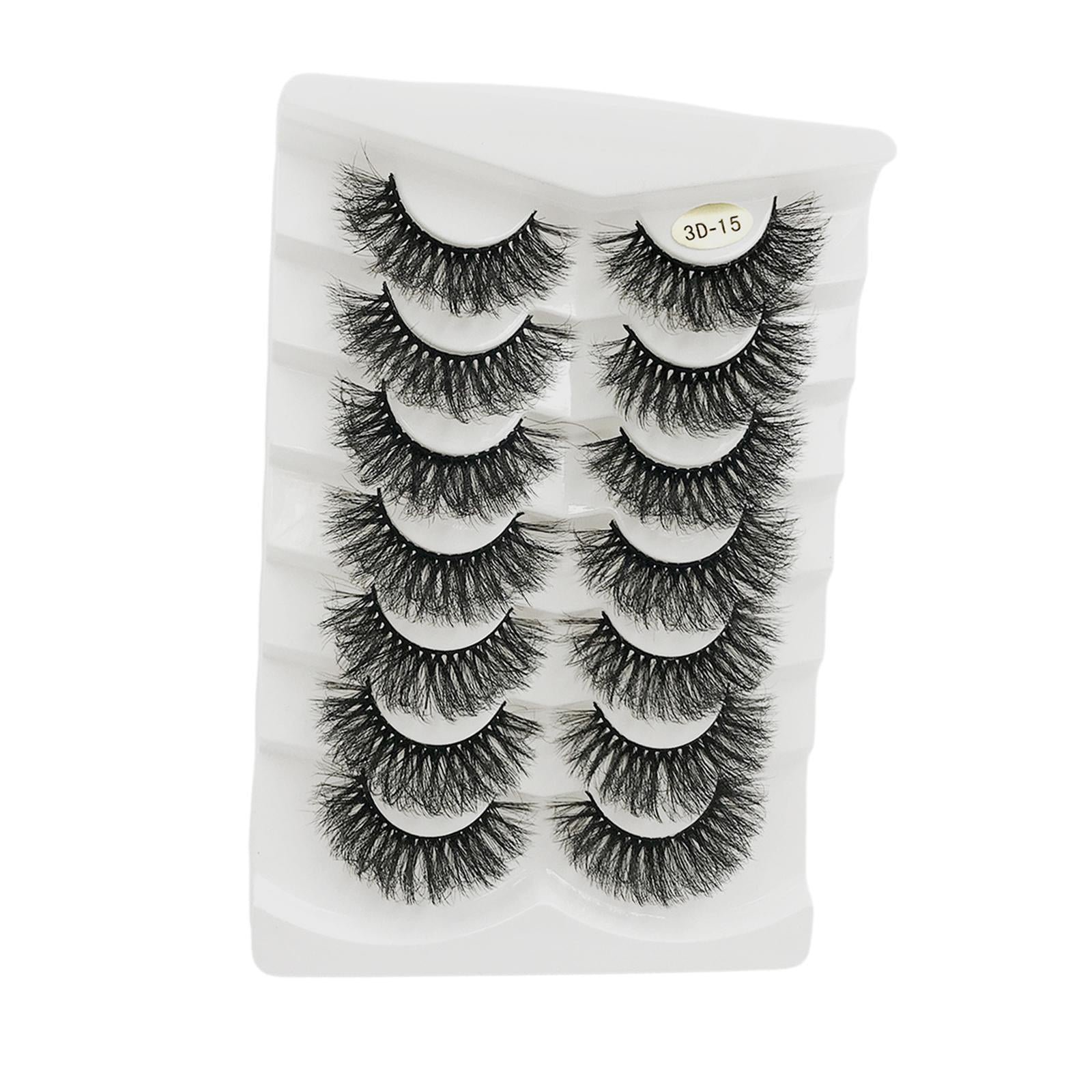 14 Pieces False Eyelash Suit Comfortable for Eyelash Extension Make up C