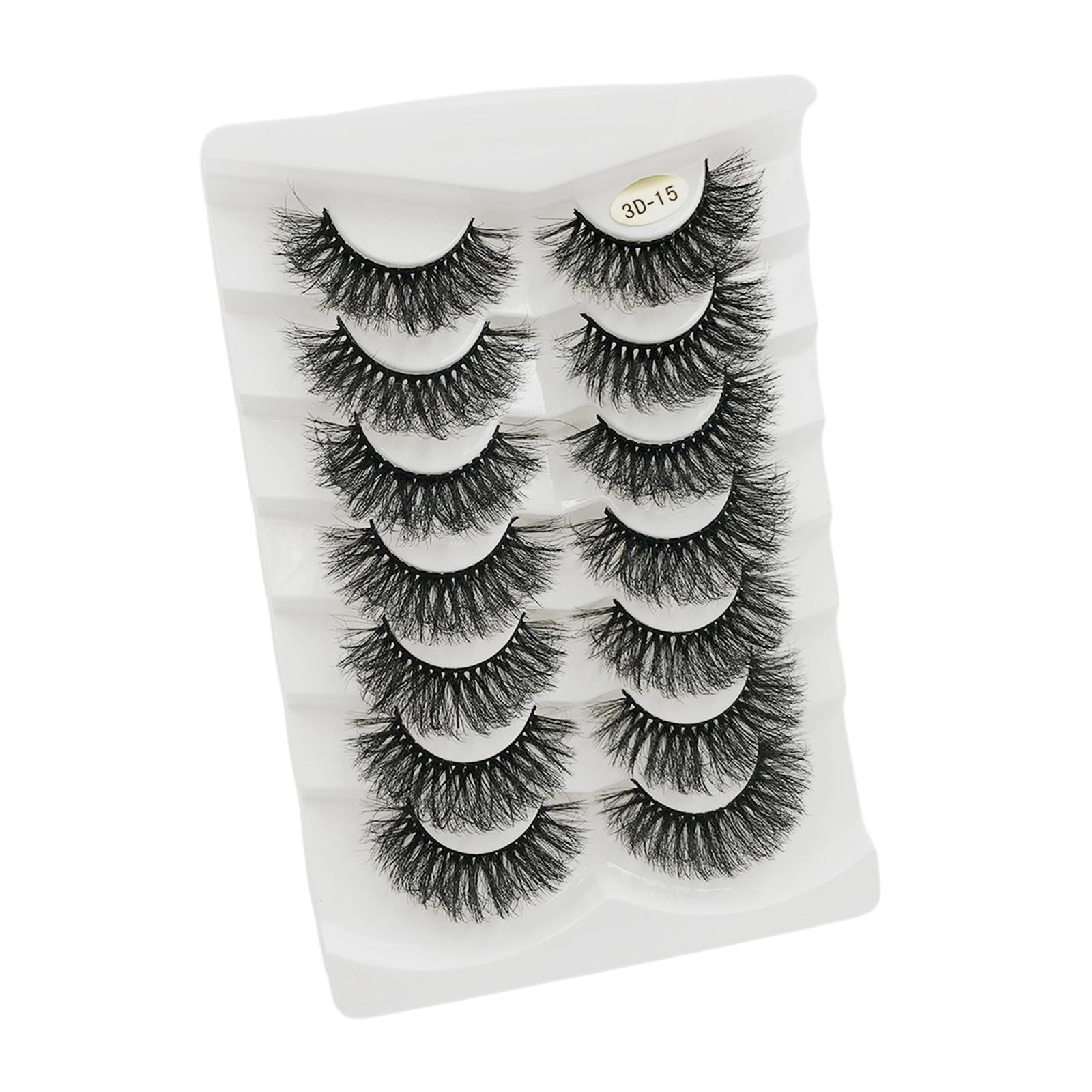 14 Pieces False Eyelash Suit Comfortable for Eyelash Extension Make up C