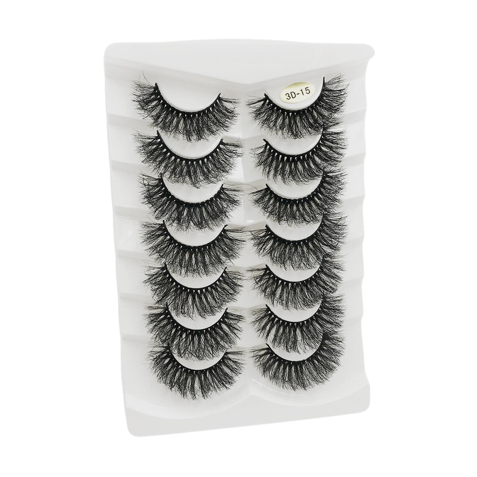 14 Pieces False Eyelash Suit Comfortable for Eyelash Extension Make up C