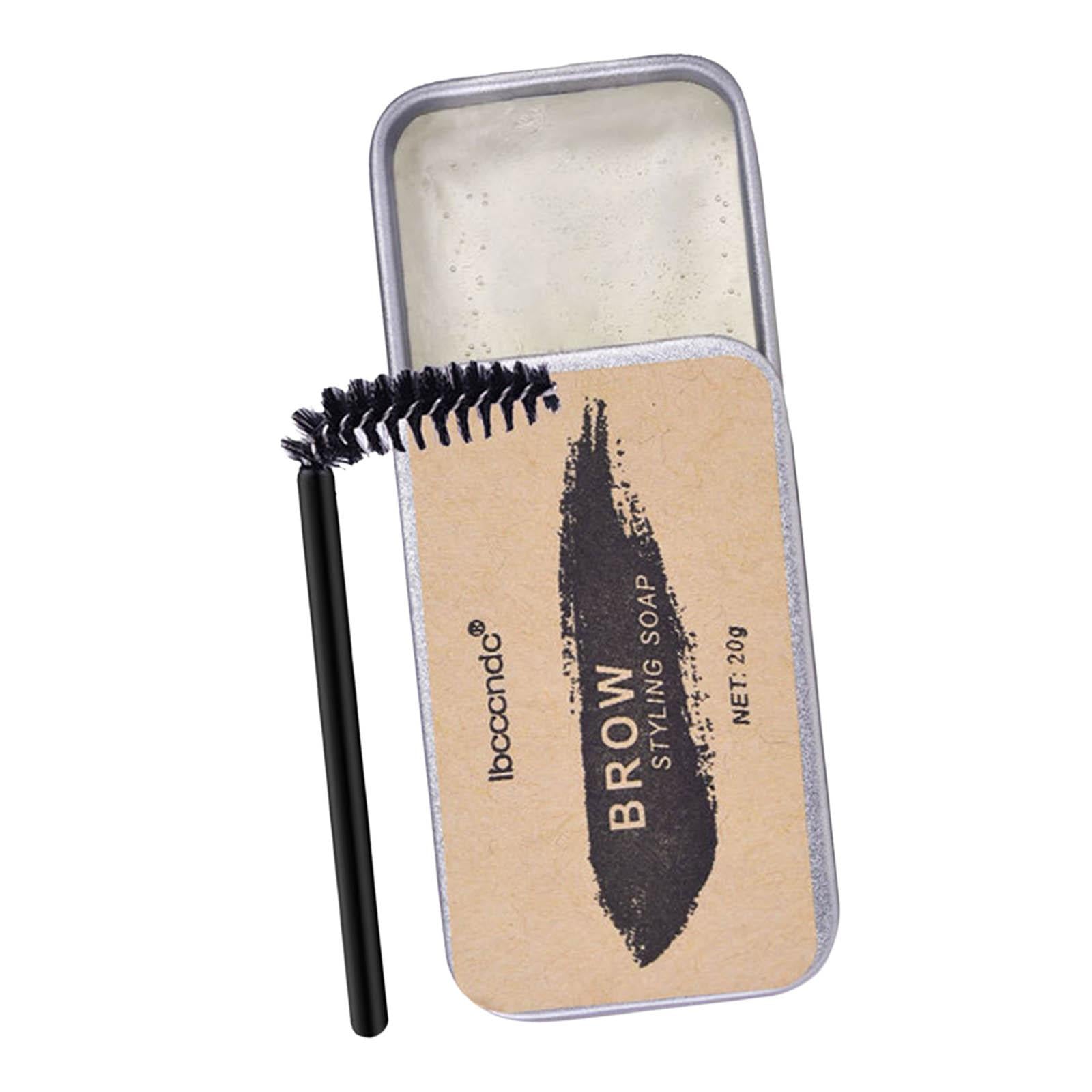 20G W/ Brush Natural Kit Long Lasting Eyebrow Soap Wax for Beauty Women