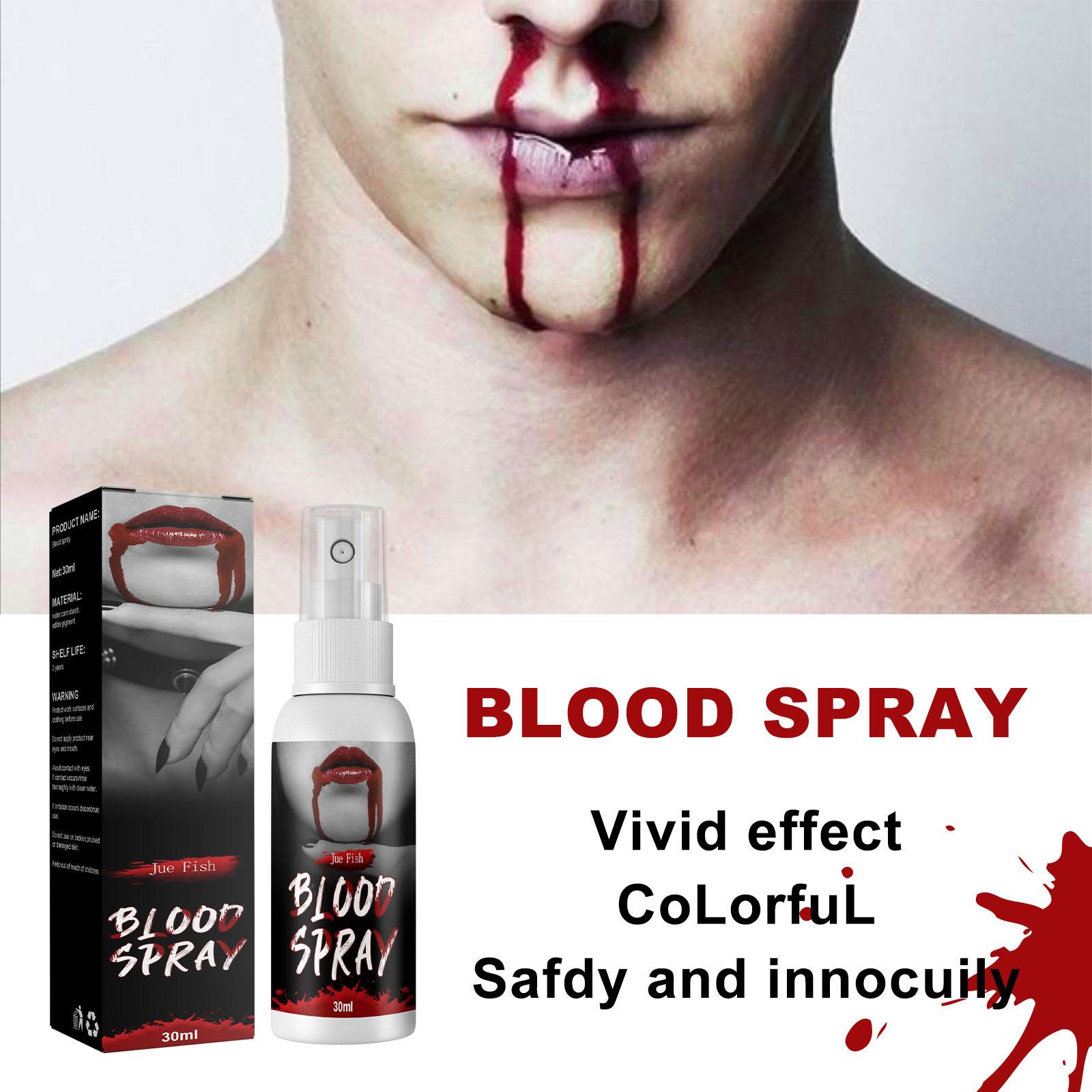 1oz Fake Blood Spray Simulation Blood for Halloween Make Up Vampire Cosplay