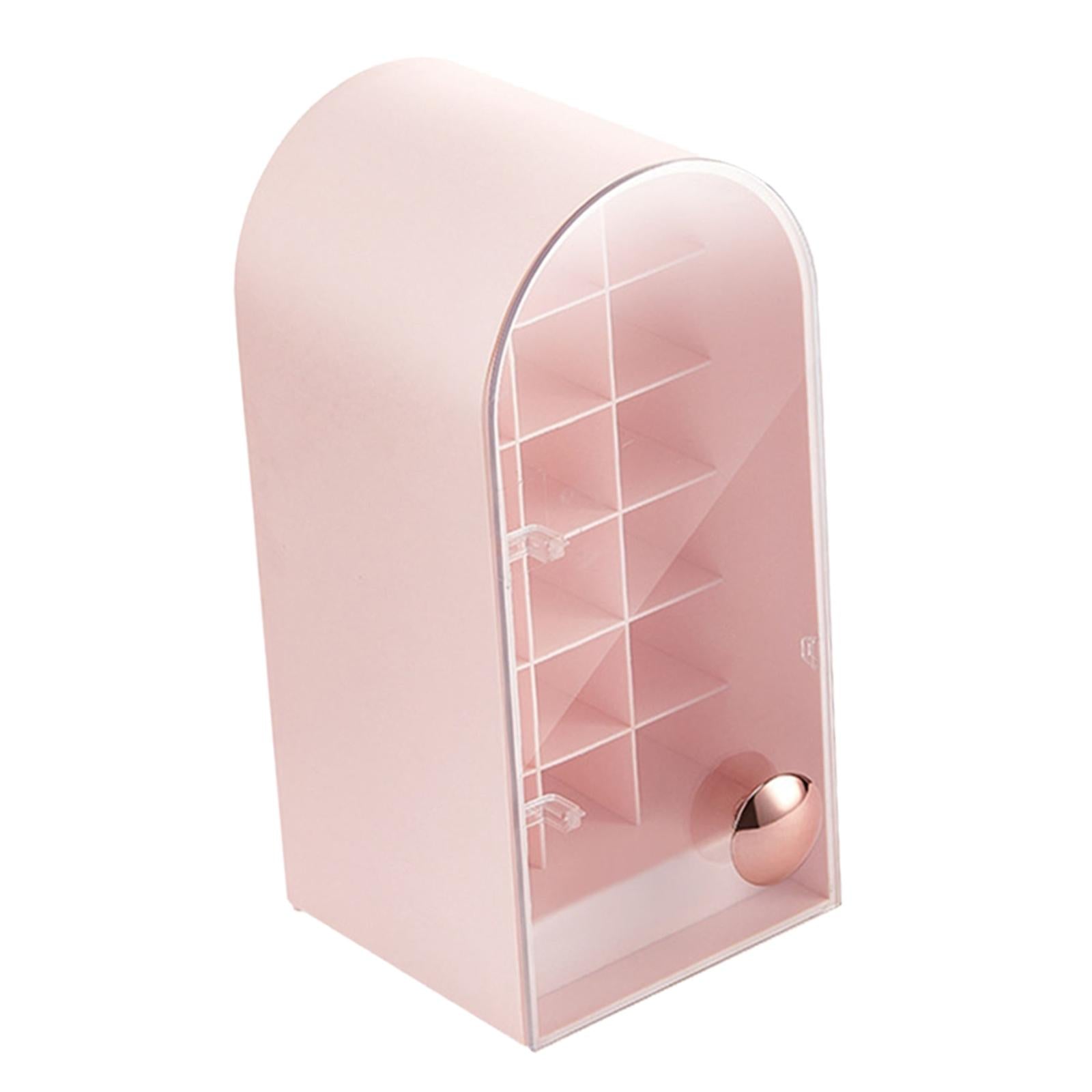 18 Grids Lipstick Holder Lip Gloss Holder Organizer Storage for Lipsticks Pink