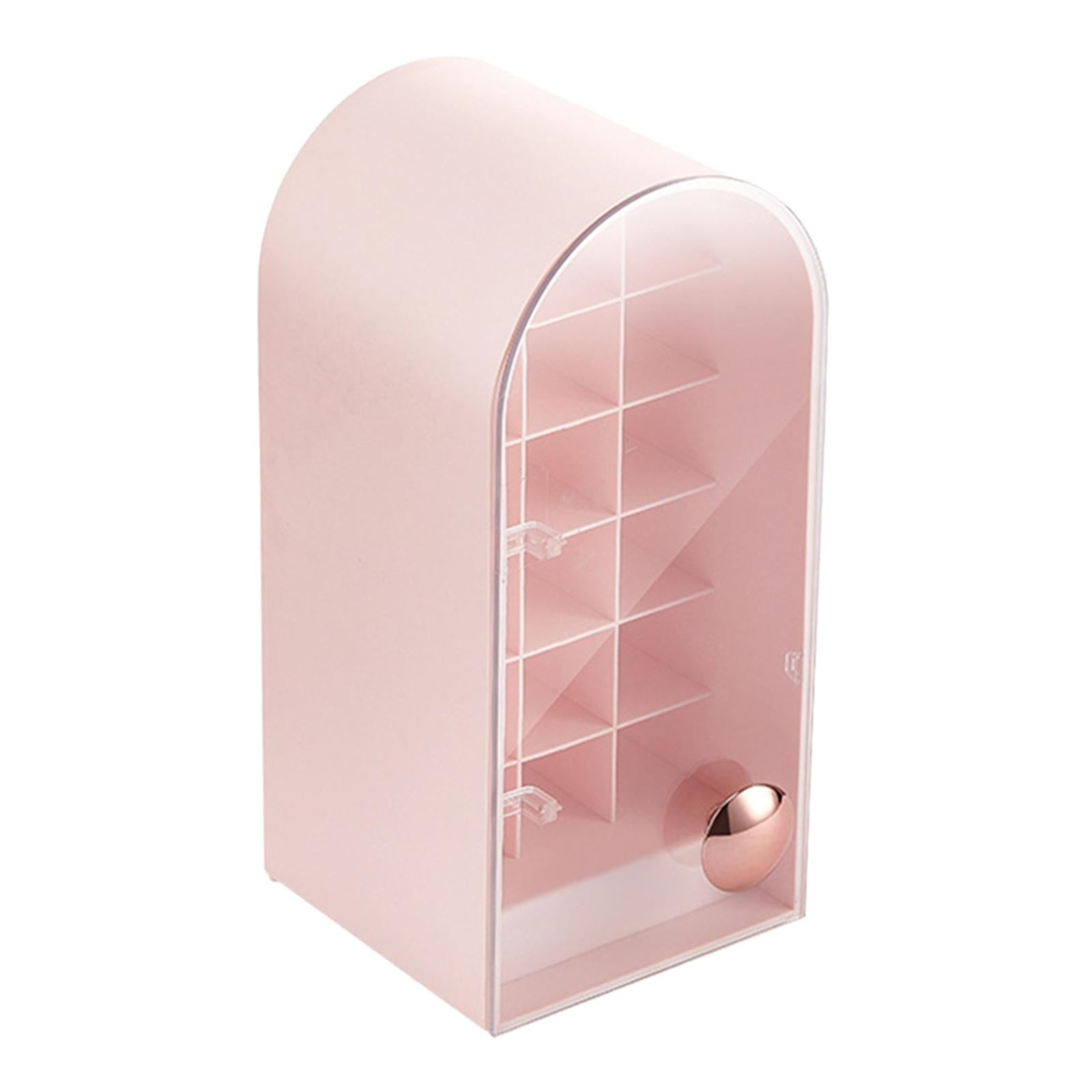 18 Grids Lipstick Holder Lip Gloss Holder Organizer Storage for Lipsticks Pink