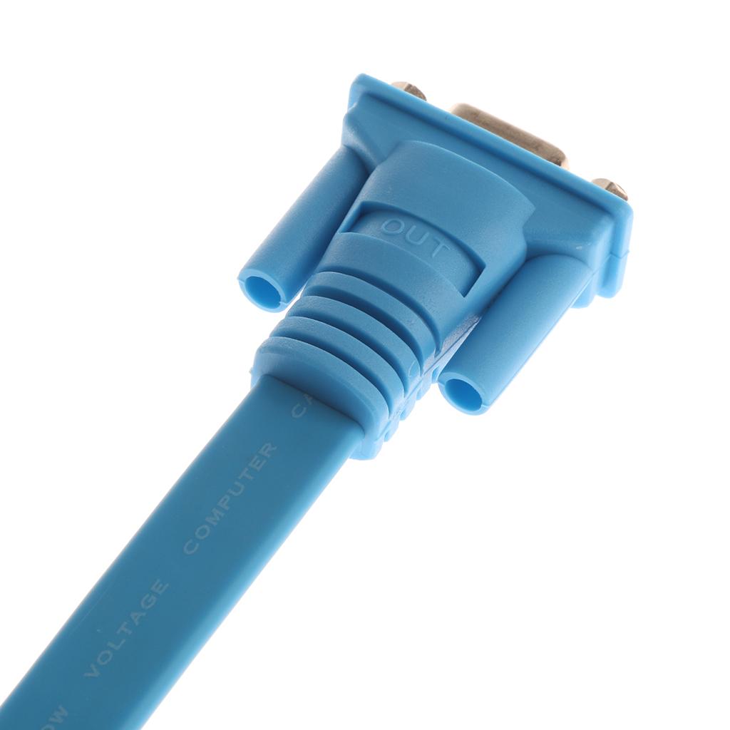 15cm/5.9inch HD 1080P HDMI Male to VGA Connector Adapter for HDTV Blue
