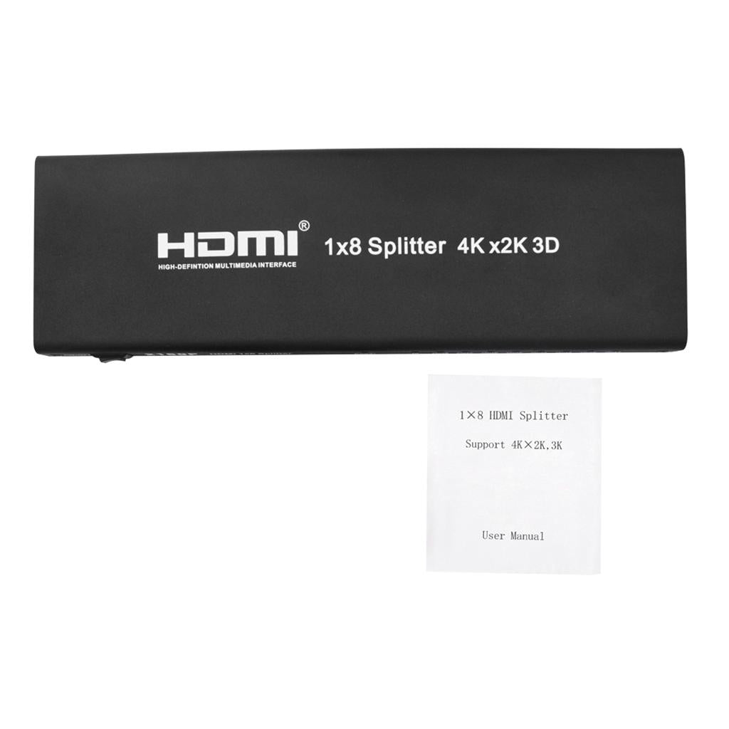 1Piece US Plug HDMI 1 In 8 Out 4K 2k 3D Splitter Switch Switcher Distributor