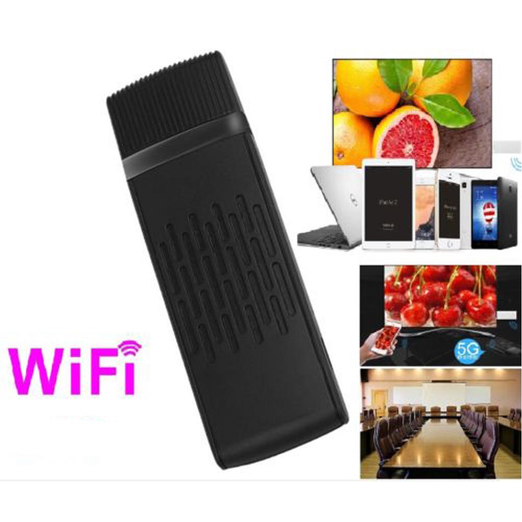 2.4 G/5G Wireless Display Dongle 1080P HDMI Airplay Miracast DLNA  Black