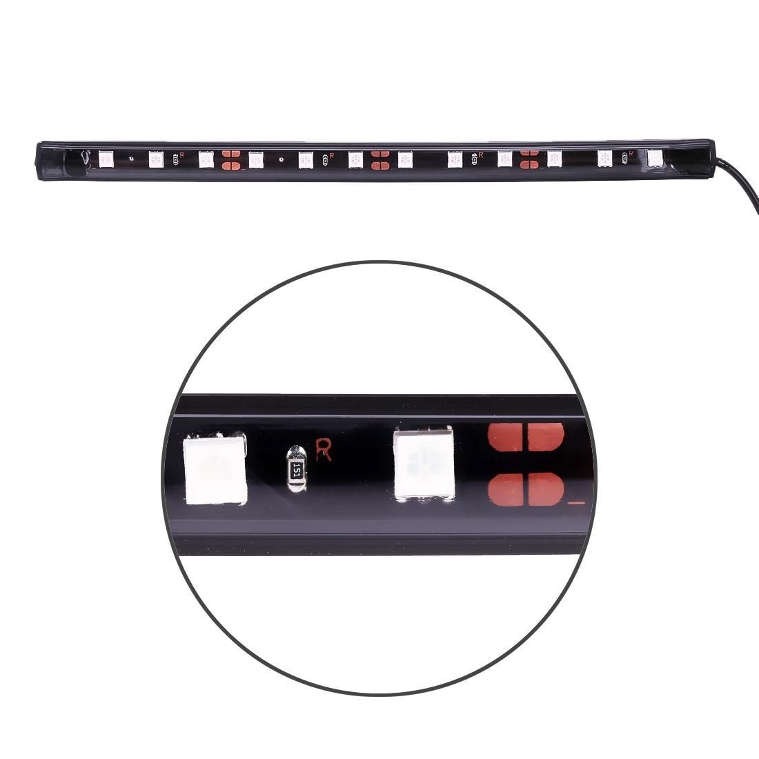 4 in 1 Universal Car LED Atmosphere Lights Colorful Lighting Decorative Lamp, with 48LEDs SMD-5050 Lamps, DC 12V 3.7W (Red Light)