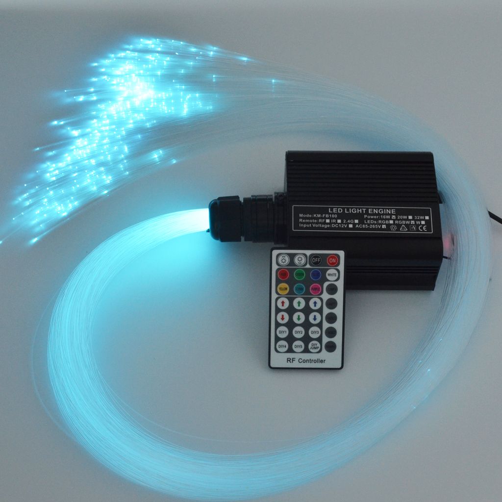 0.75mm 2M MMA Plastic End Glow Optical Fiber for Home Bar Decoration 300Pcs