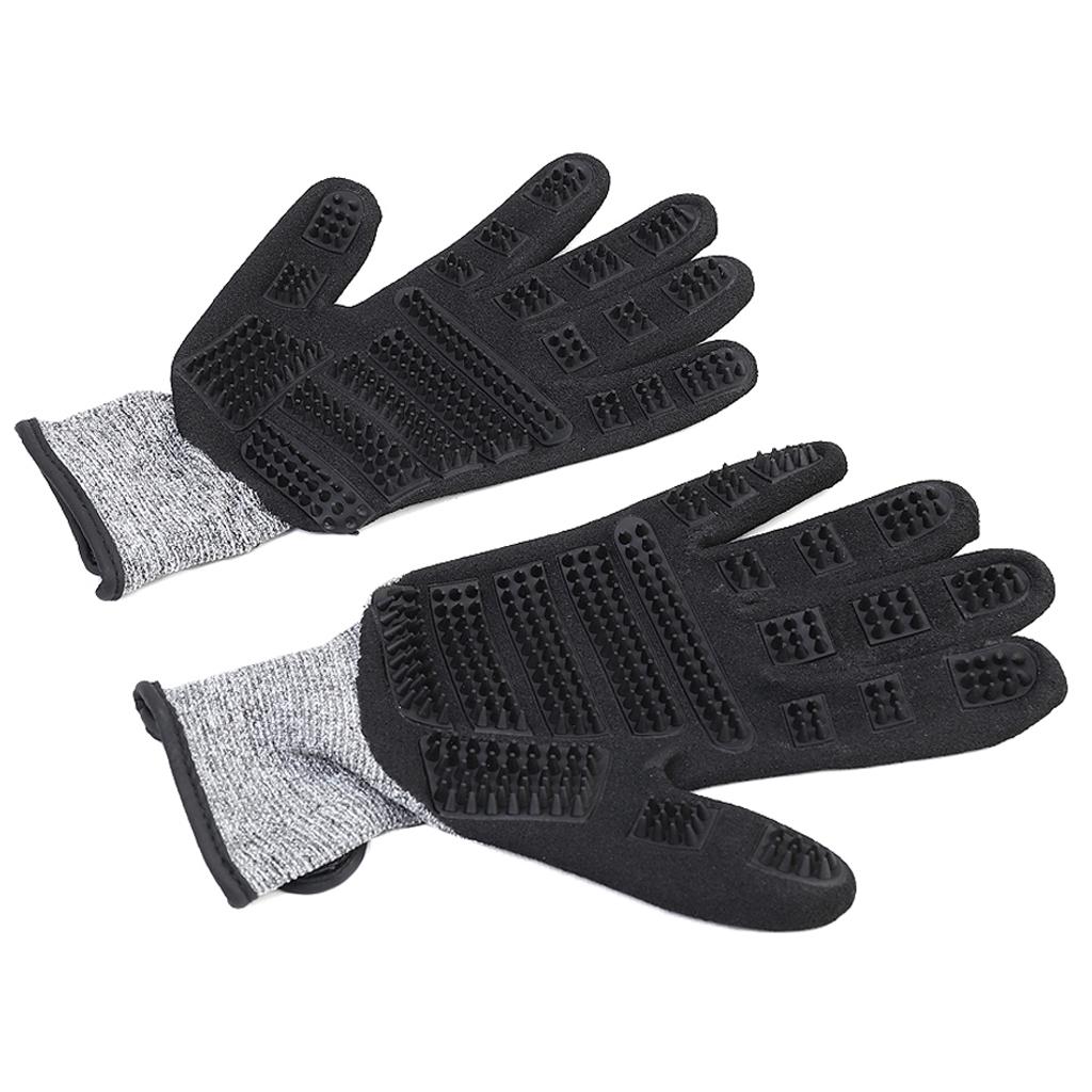 1 Pair Pet Grooming Glove Pet Dog Massage Glove Pet Dematting Brush Pet Cat
