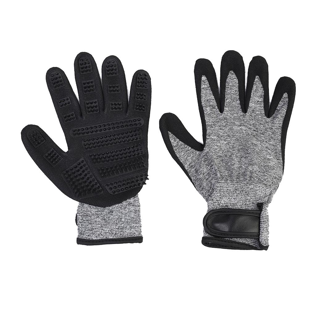 1 Pair Pet Grooming Glove Pet Dog Massage Glove Pet Dematting Brush Pet Cat