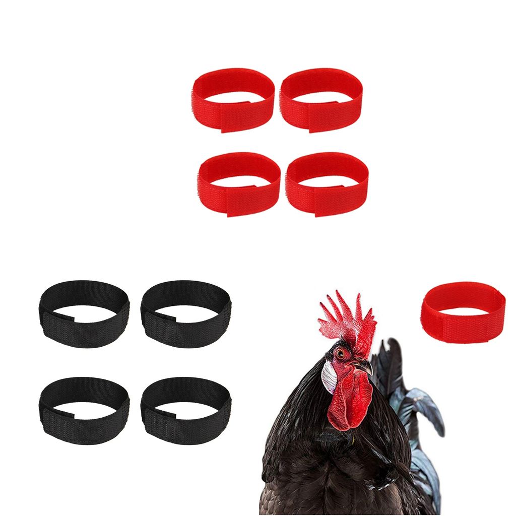 5 Pcs Chicken Collar Anti Crow Rooster Collar For Poultry Chicken Duck Black