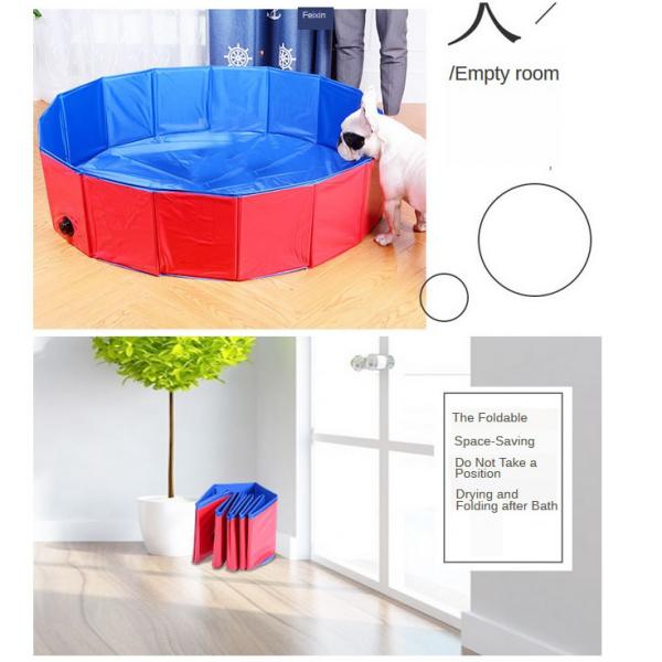 Foldable Pet Bath Pool Dog Pet Pool Bathing Swimming Tub for Dogs Red