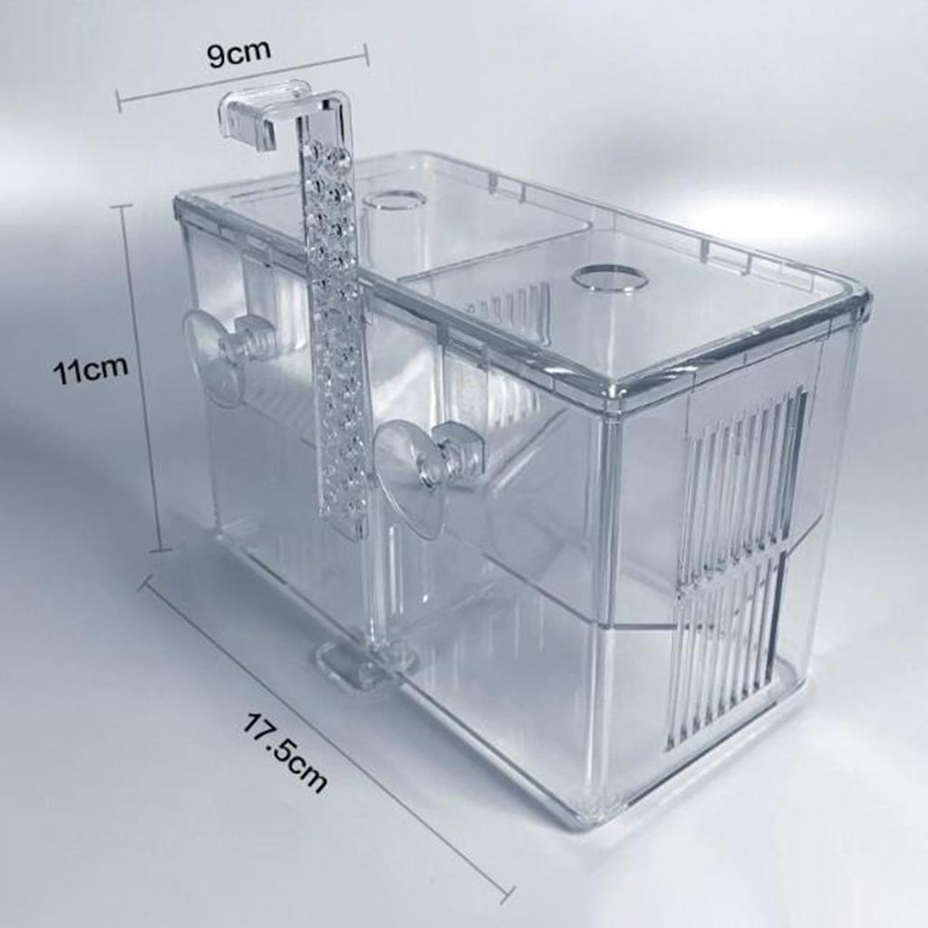 Hang Breeding Box Aquarium Fishes Fry Breeder Acclimation Hatchery Incubator