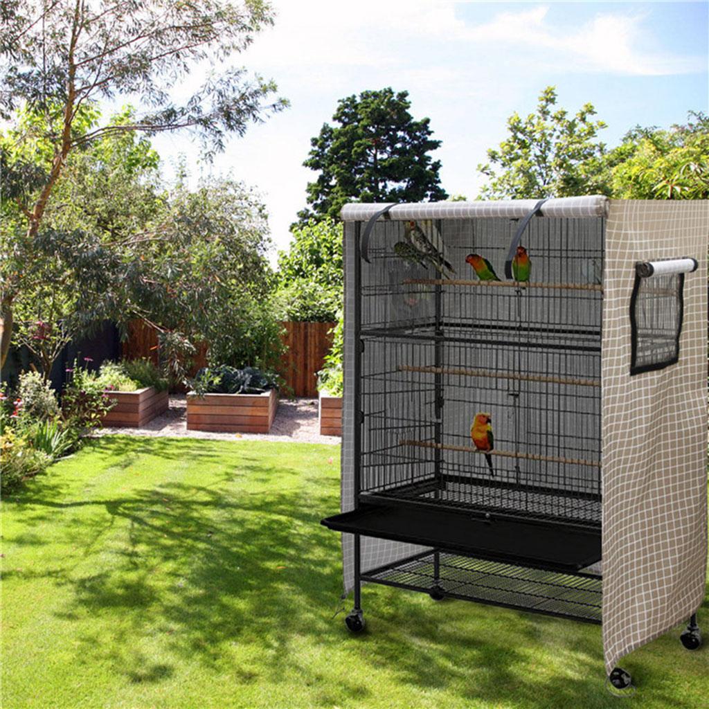 Universal Bird Cage Cover Windproof Magic stickers Design for Parrot Budgies