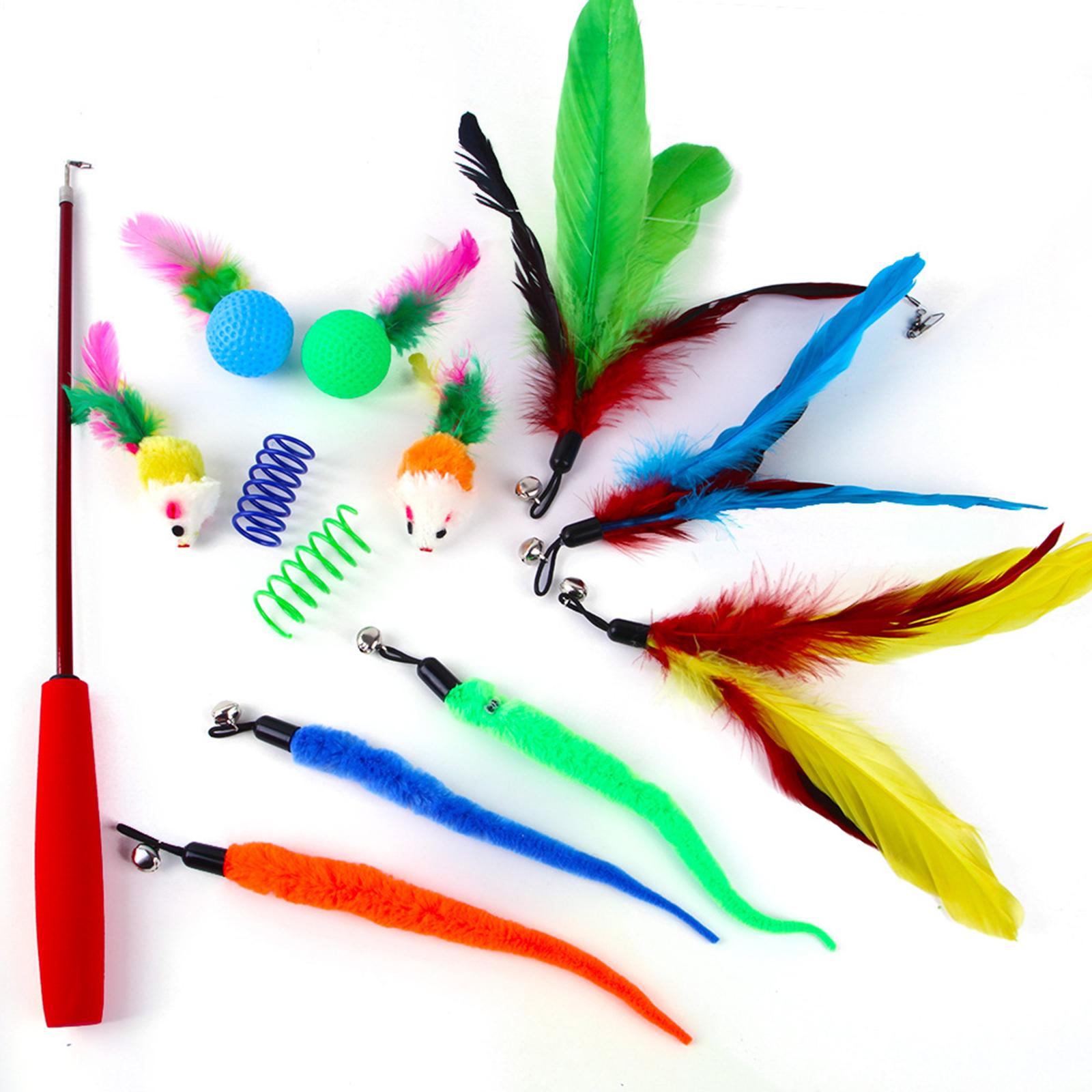 14Pcs/Set Cat Toy Set Rainbow Tunnel Mice Training Entertainment Toy Toy Set