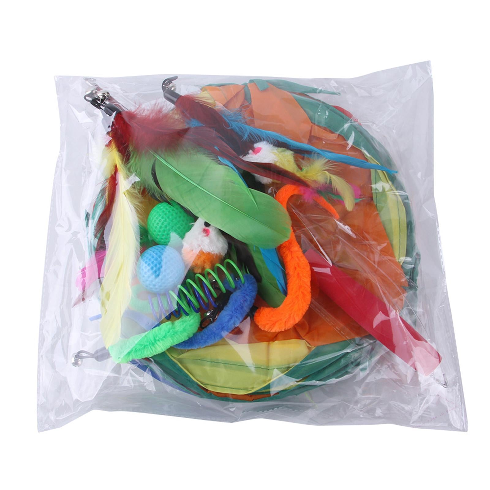 14Pcs/Set Cat Toy Set Rainbow Tunnel Mice Training Entertainment Toy Toy Set