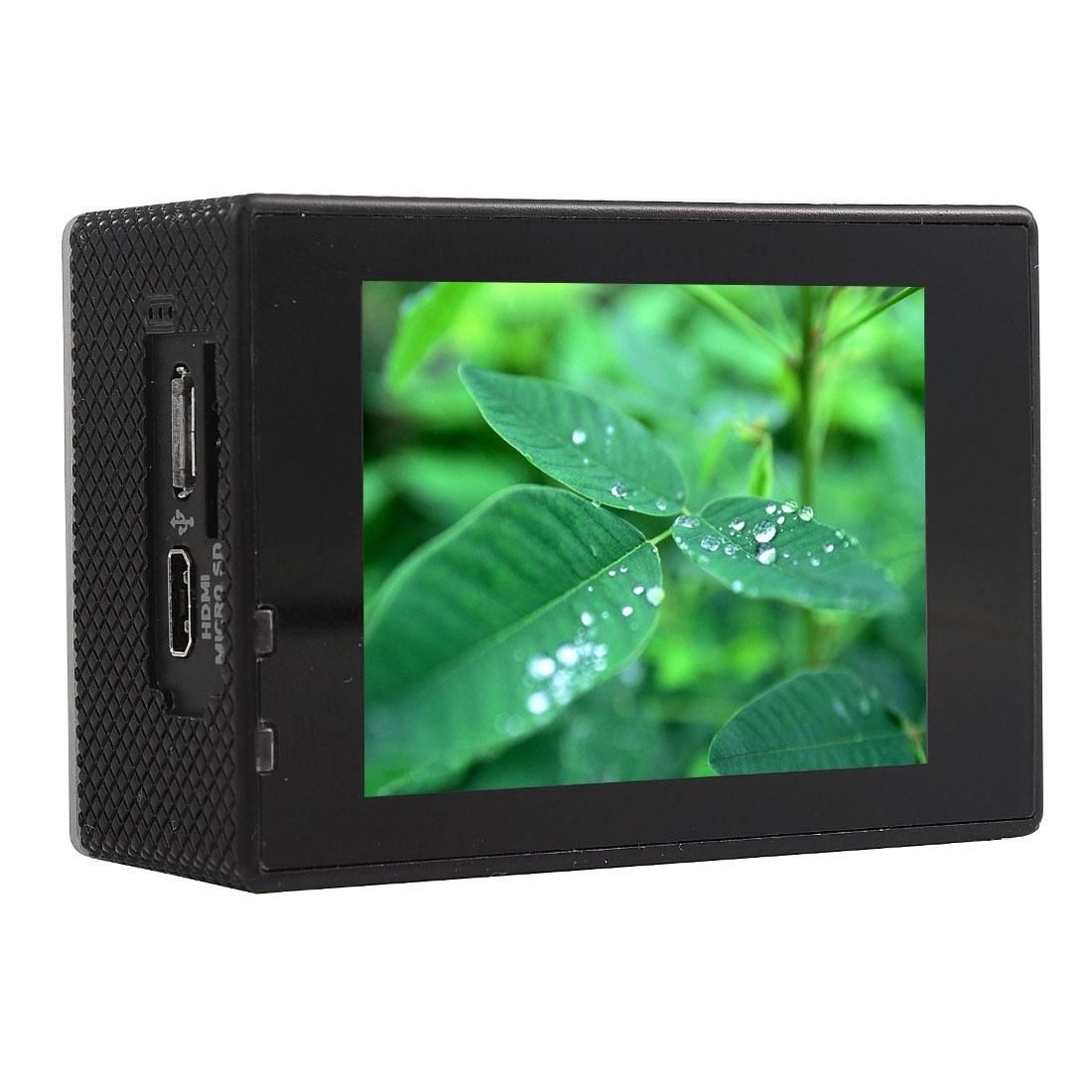 HAMTOD HF60 UHD 4K WiFi 16.0MP Sport Camera with Waterproof Case, Generalplus 4247, 2.0 inch LCD Screen, 120 Degree Wide Angle Lens, with Simple Accessories (Black)