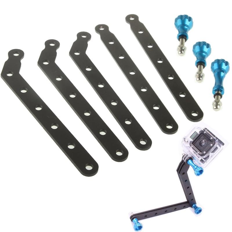 ST-45 Aluminum Alloy Extension Arm Mount Kits With Screw for Gopro Camera HD Hero 4 / 3+ / 3 / 2 / 1 (Blue)