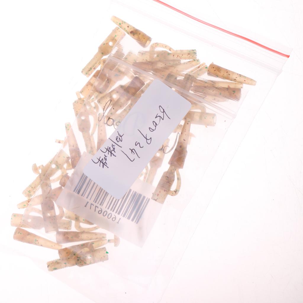 20pcs Carp Fishing Tackle Kit Rubber Safety Lead Clip with Tail Quick Change
