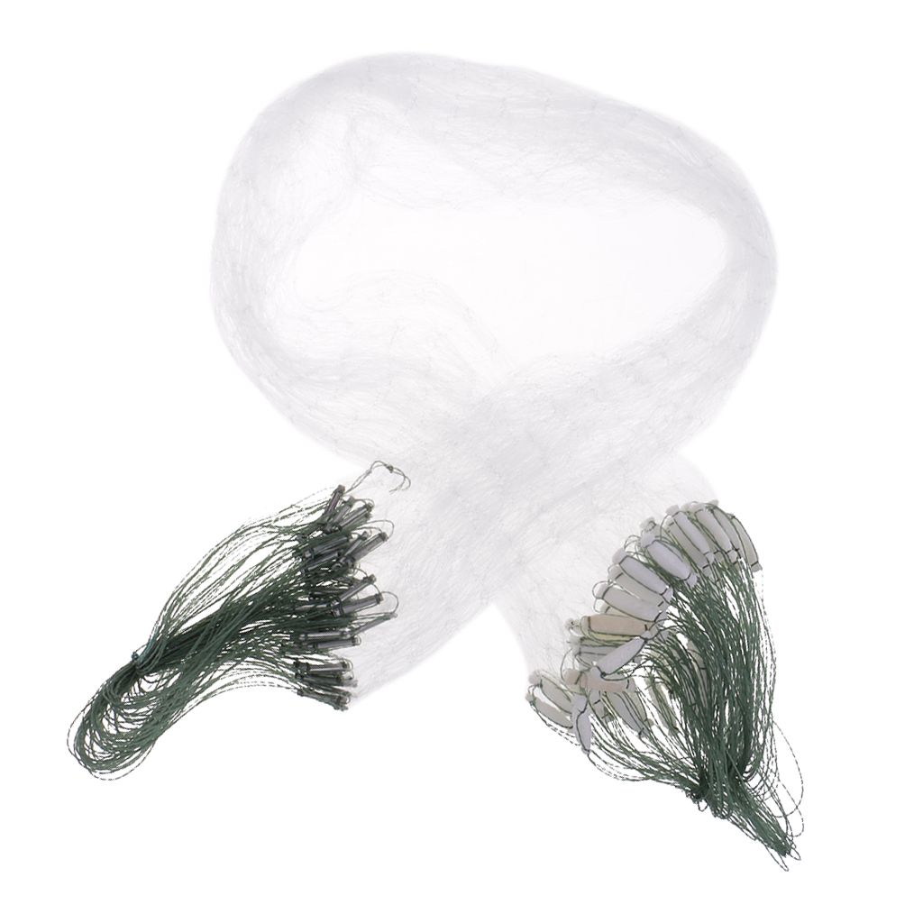 Fishing Net with Float Fish Trap Monofilament Small Mesh Gill 2cm x 2cm