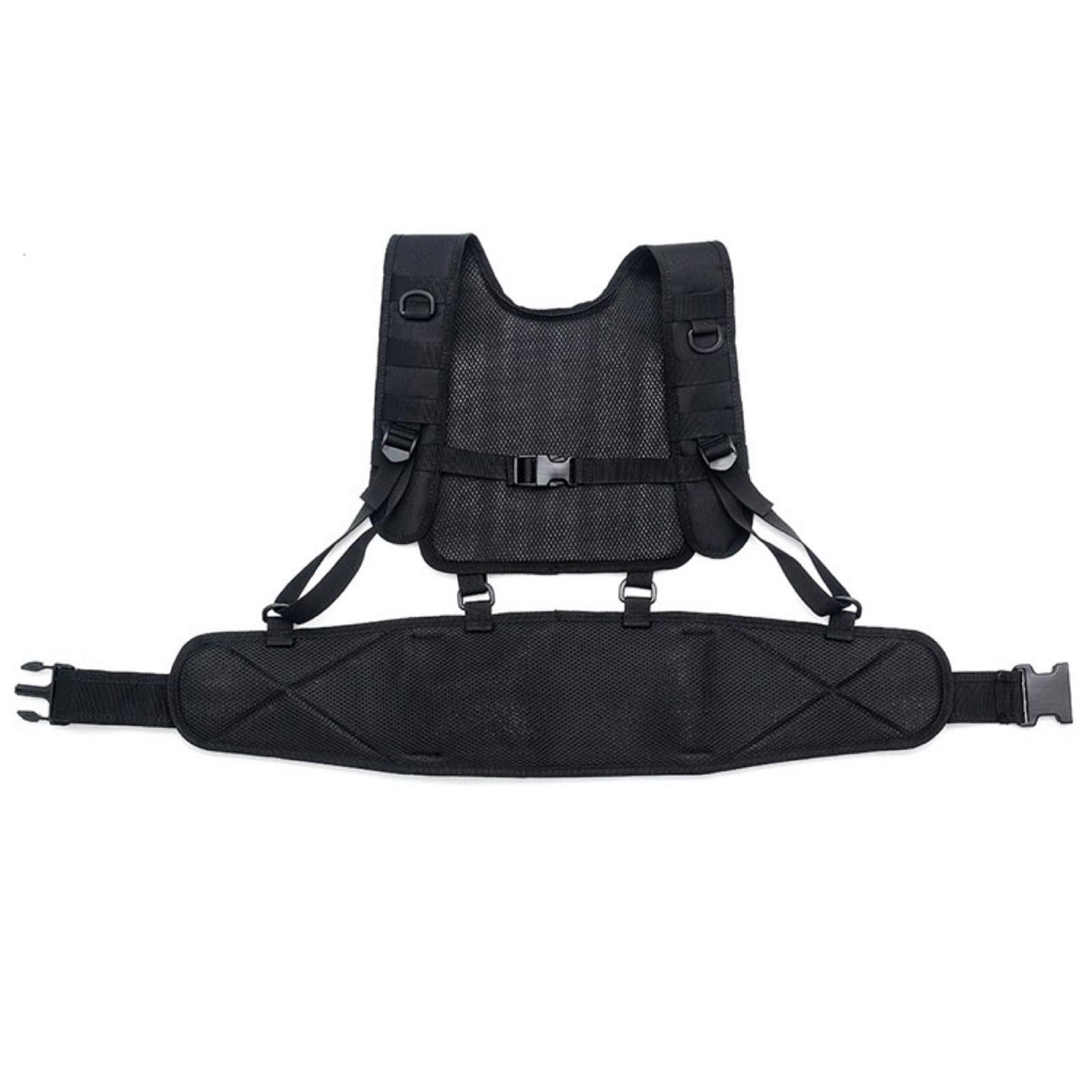 Breathable Tactical Vest Combat Modular Game Chest Rig Clothing Black