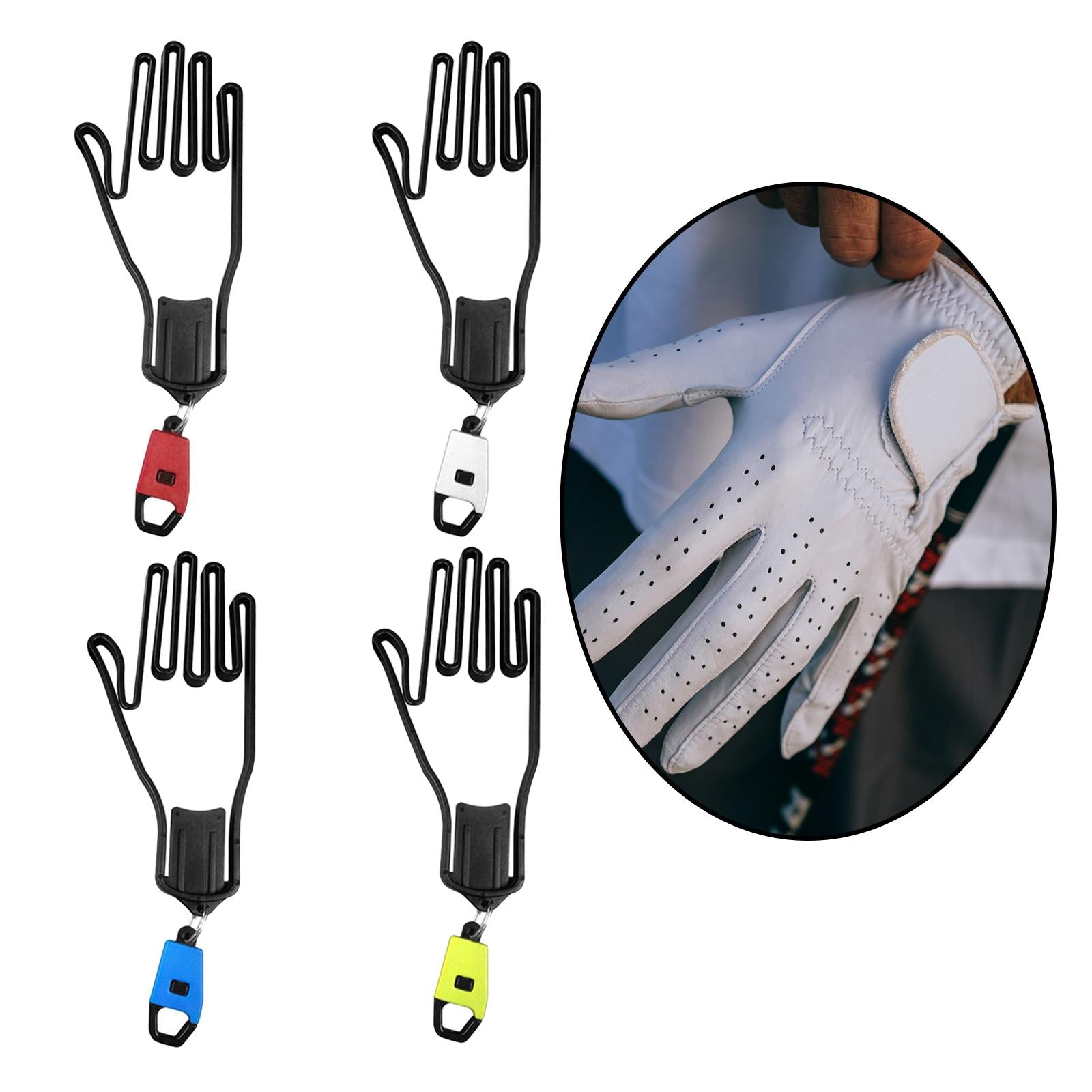 1 PC Golf Glove Holder Rack Outdoor Sport with Key Chain Plastic Durable Red