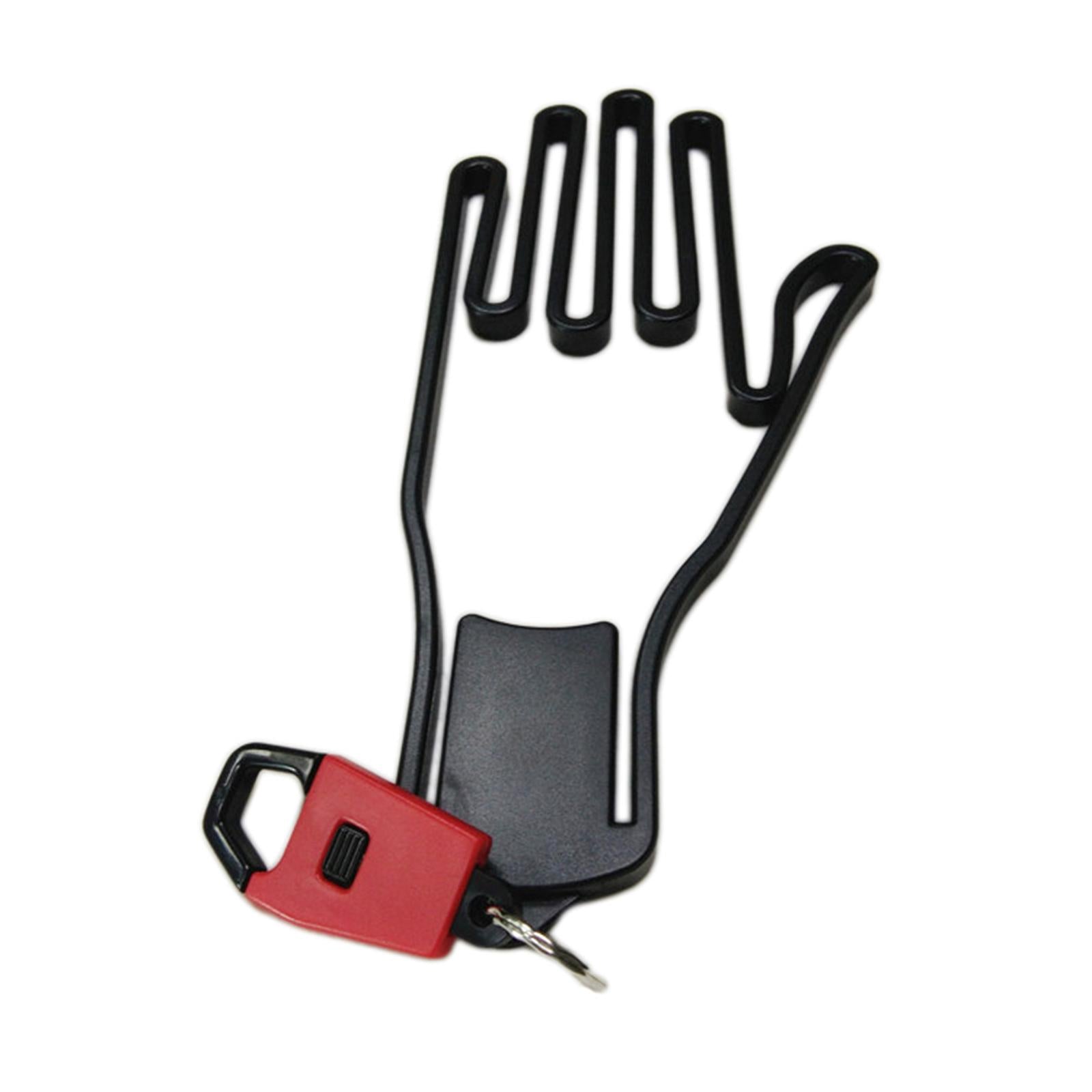1 PC Golf Glove Holder Rack Outdoor Sport with Key Chain Plastic Durable Red