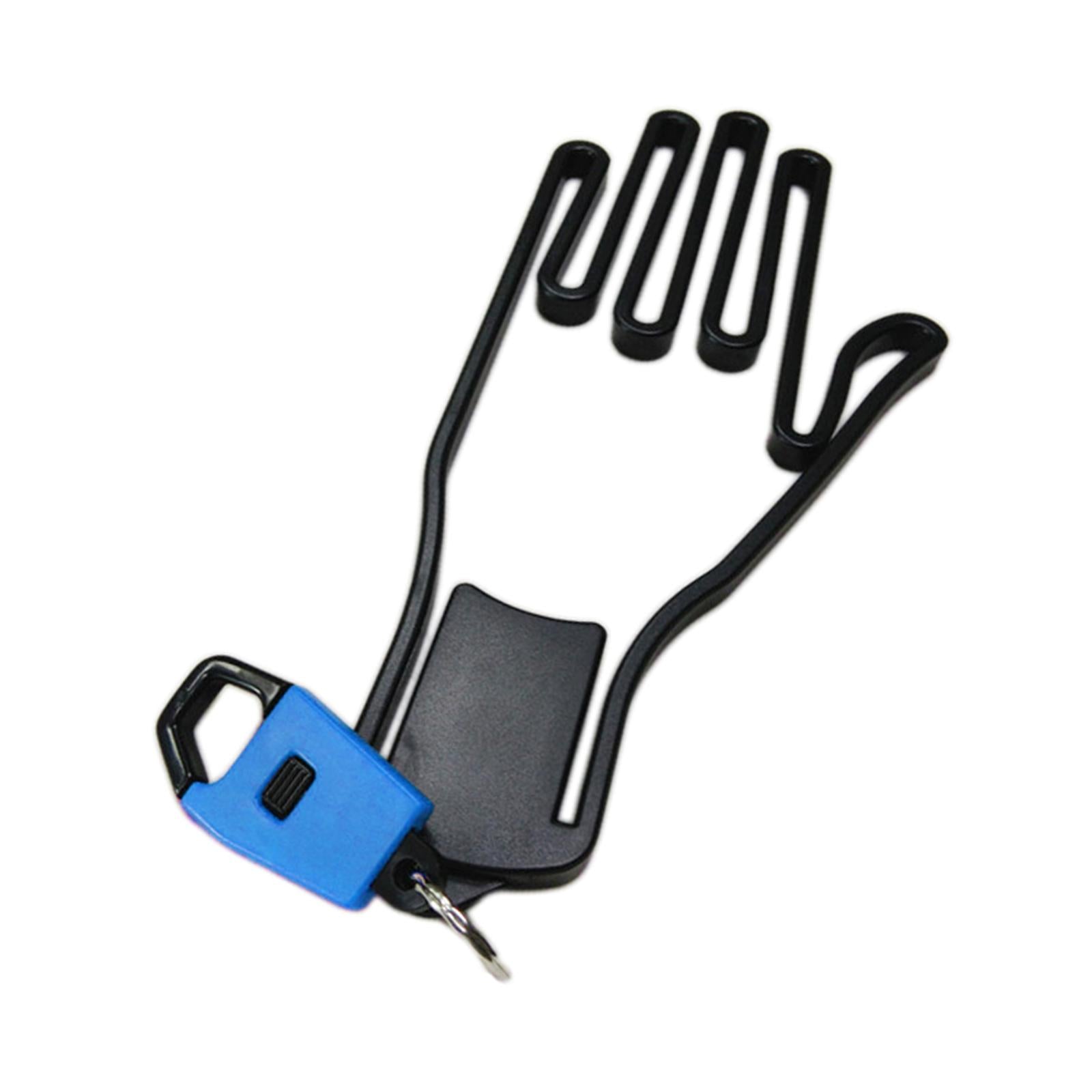 1 PC Golf Glove Holder Rack Outdoor Sport with Key Chain Plastic Durable Blue