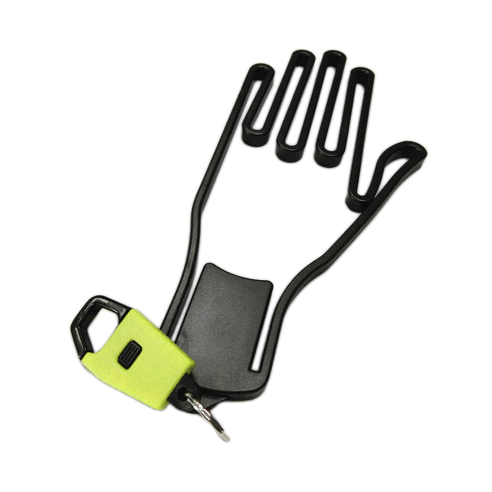 1 PC Golf Glove Holder Rack Outdoor Sport with Key Chain Plastic Durable Yellow