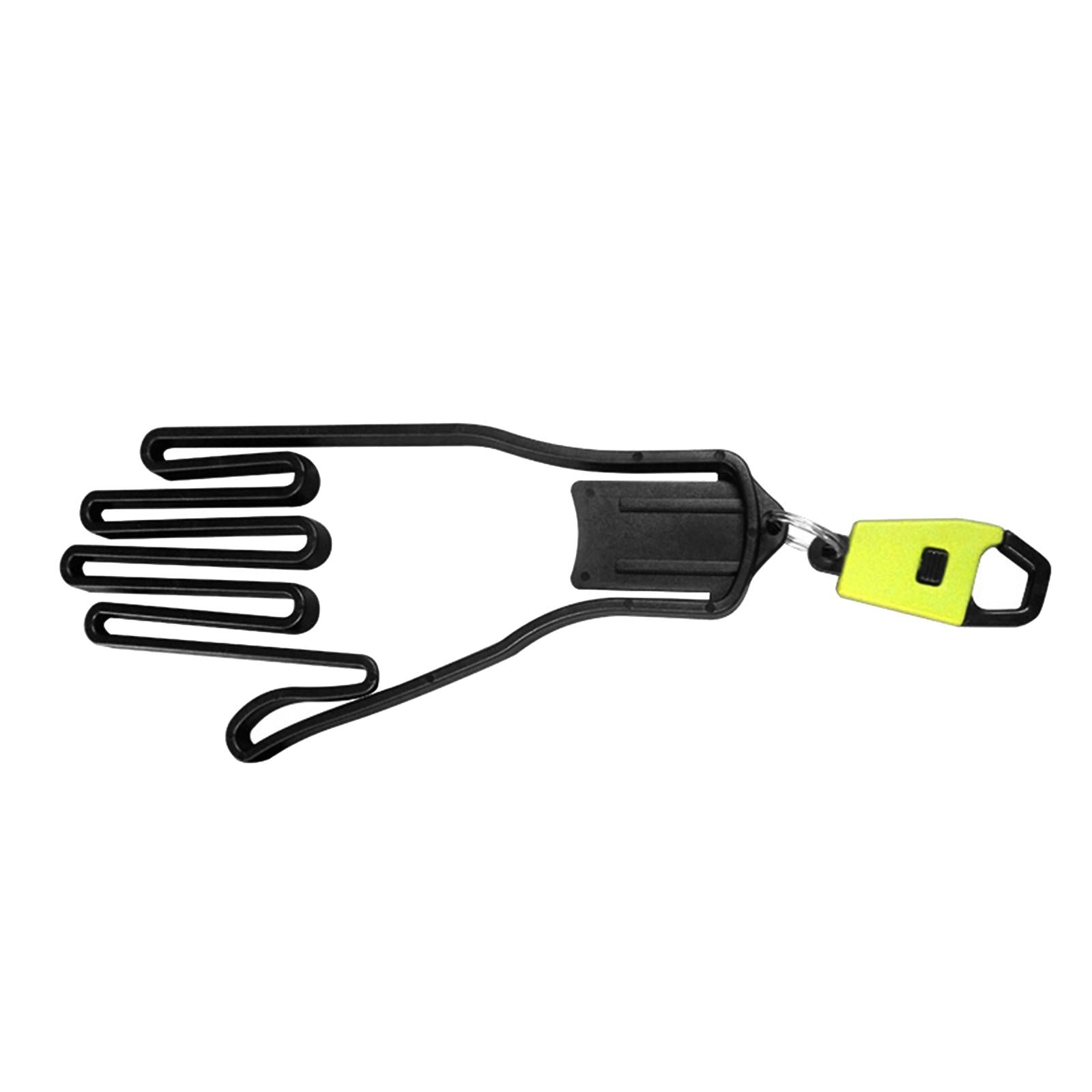 1 PC Golf Glove Holder Rack Outdoor Sport with Key Chain Plastic Durable Yellow