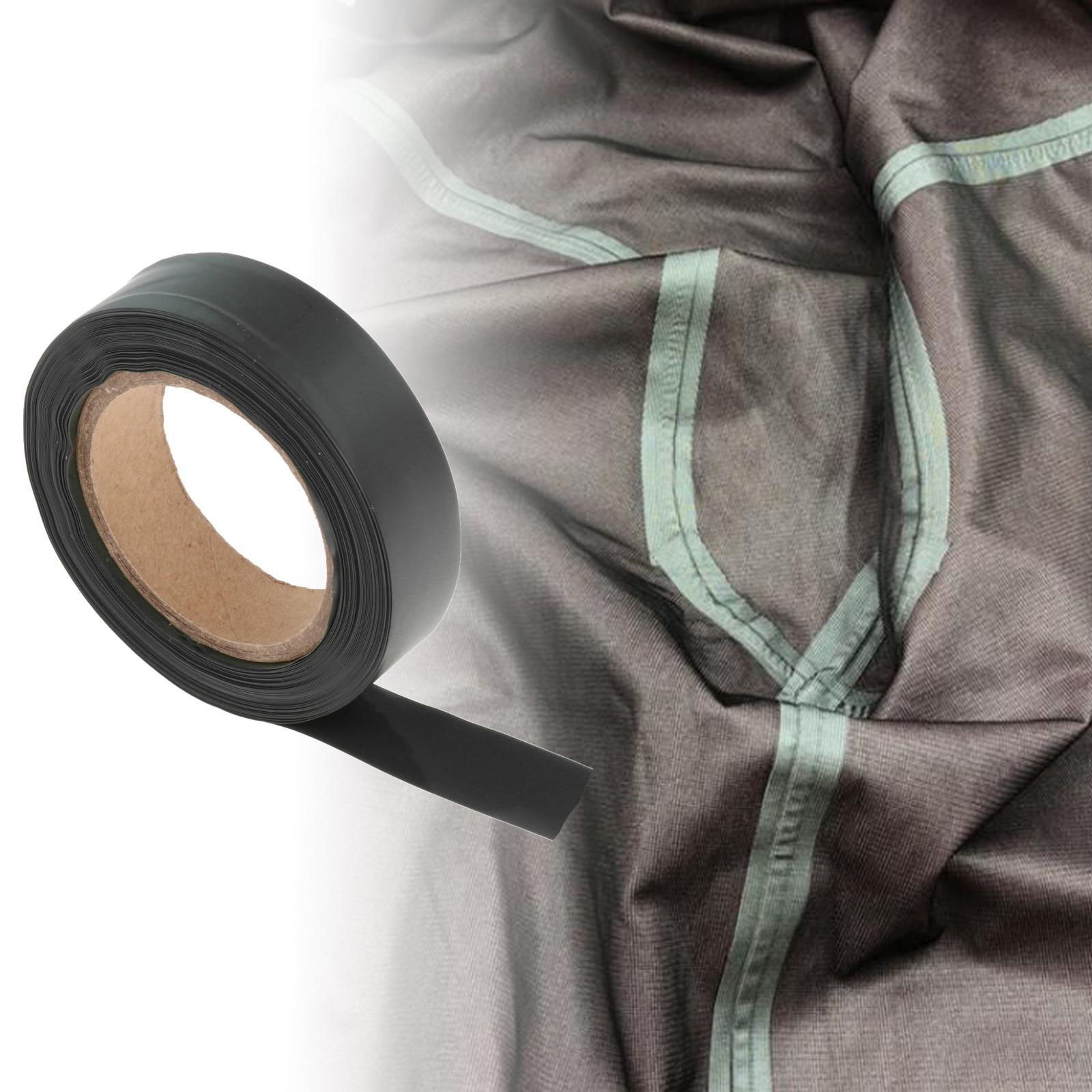 15M Seam Sealing Tape for Waterproof PU Coated Fabric Tent Fabric Repair Black