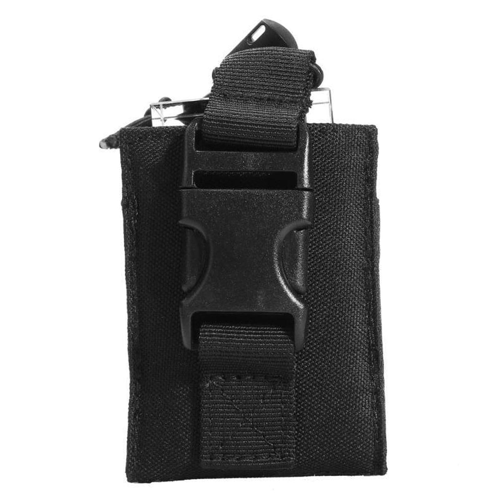 1PC Radio Pouch Holder Lightweight Portable Waist Bag Universal for Camping Black